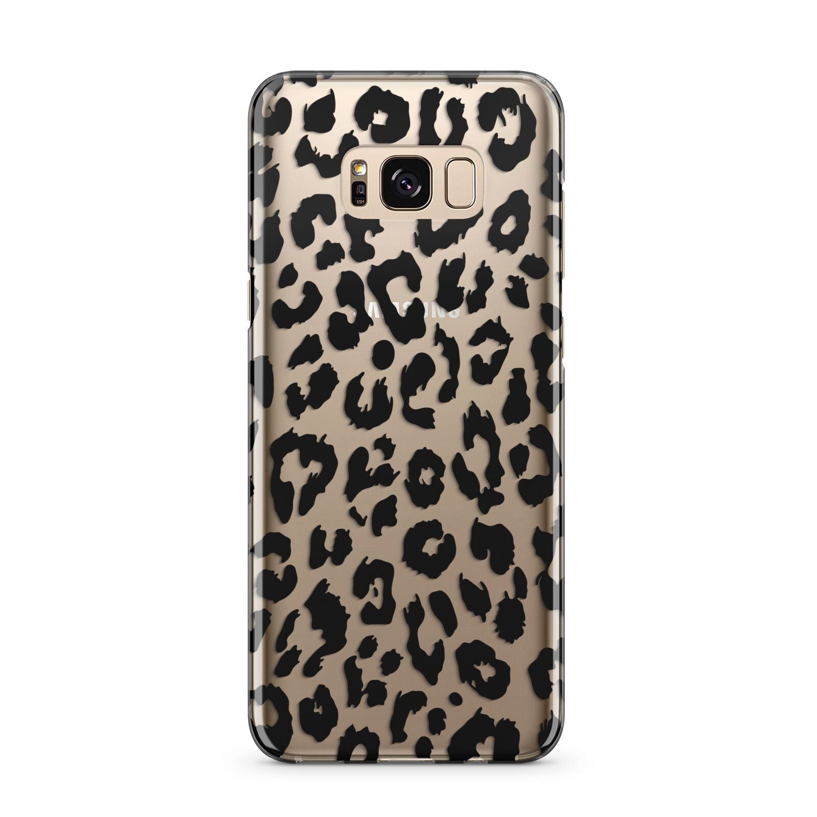 Black Leopard Print Samsung Galaxy S8 Plus Case
