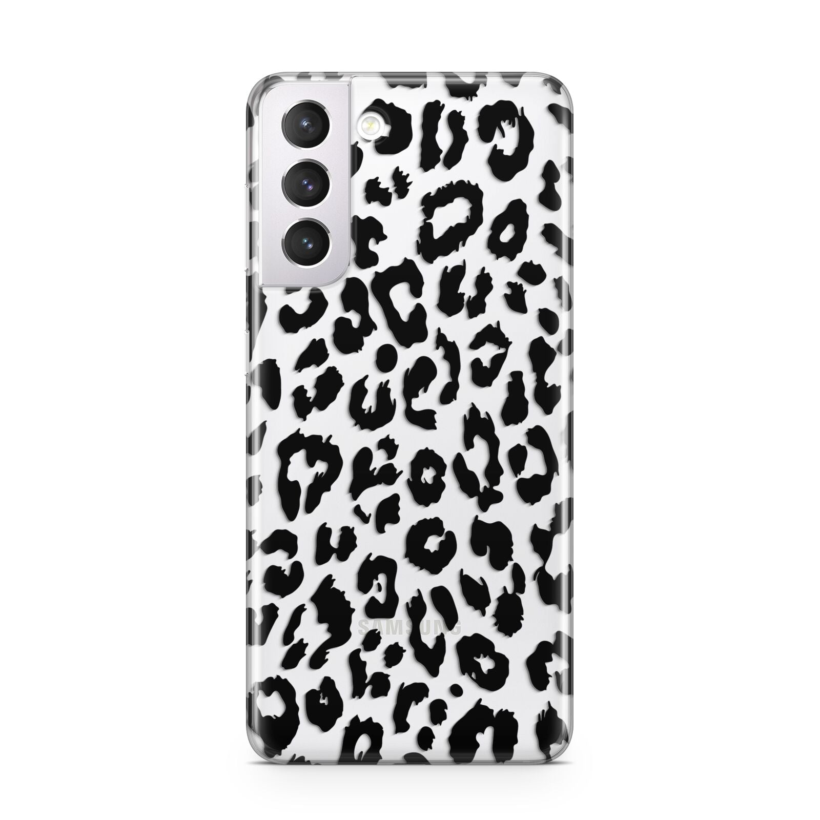 Black Leopard Print Samsung S21 Case