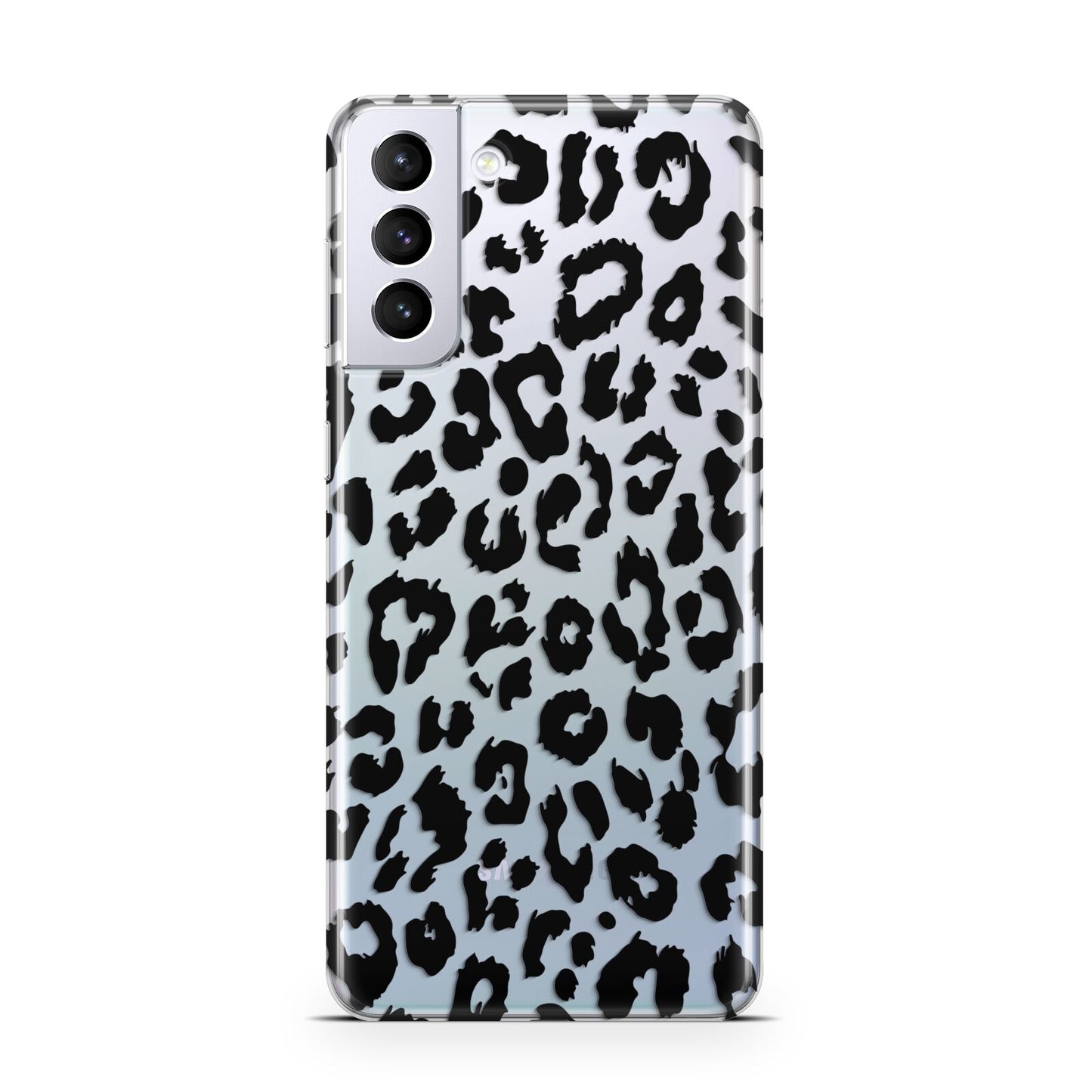 Black Leopard Print Samsung S21 Plus Case