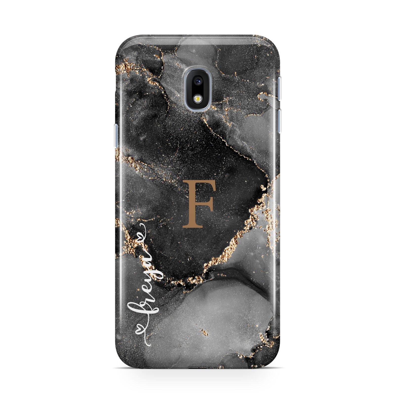 Black Marble Samsung Galaxy J3 2017 Case