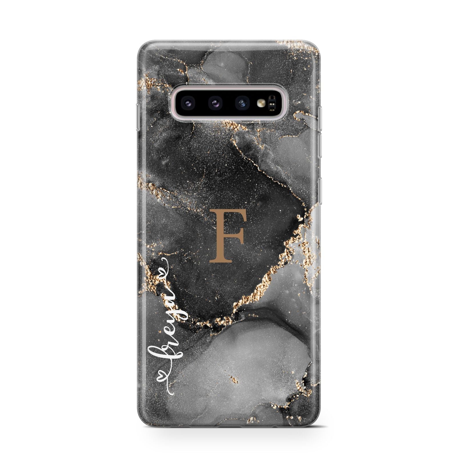 Black Marble Samsung Galaxy S10 Case