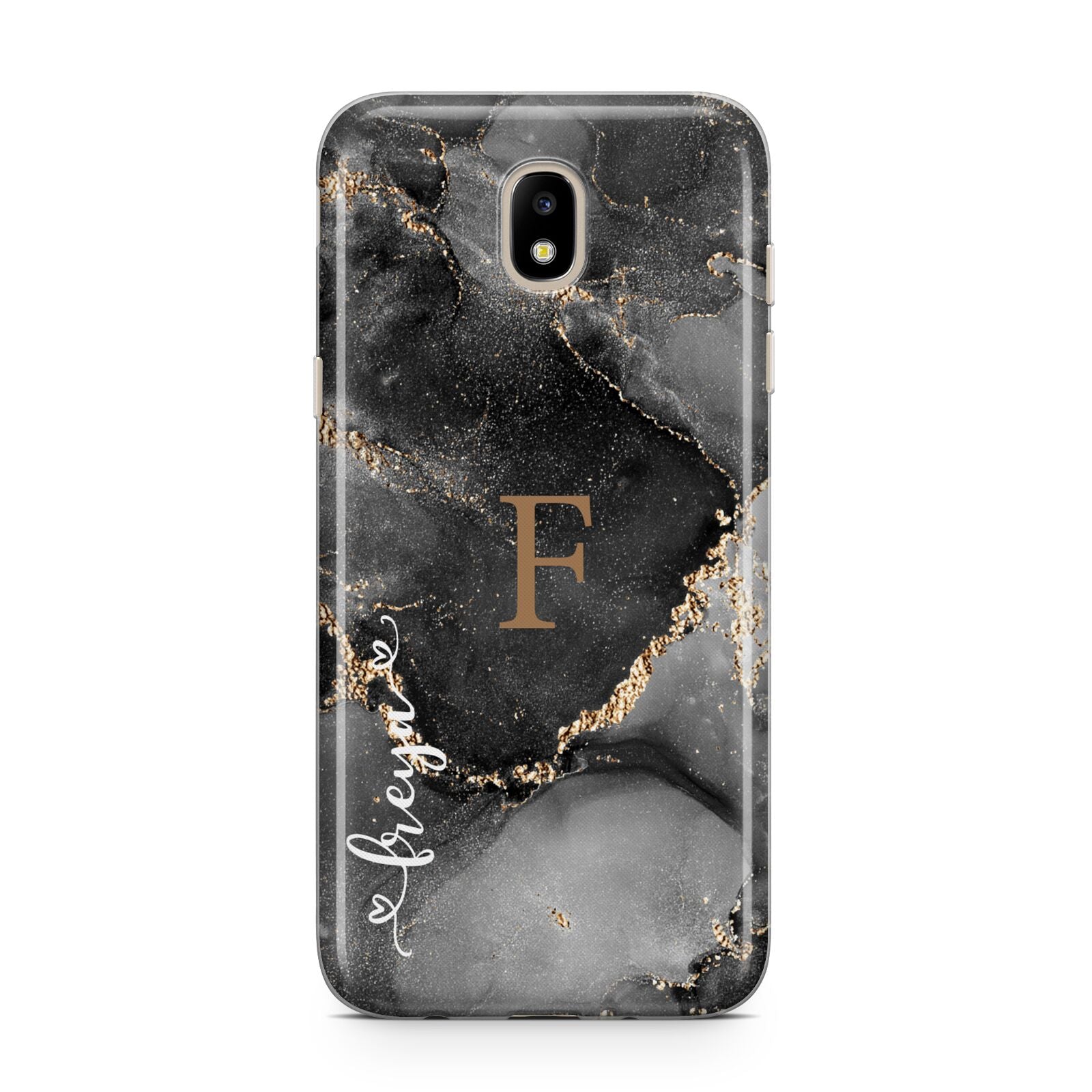 Black Marble Samsung J5 2017 Case