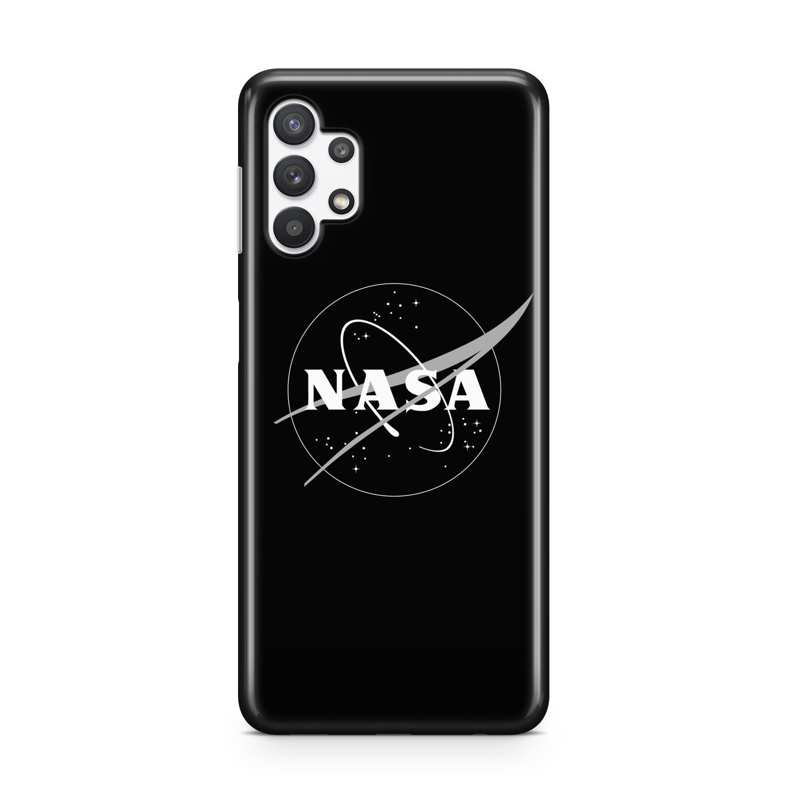 Black NASA Meatball Samsung A32 5G Case