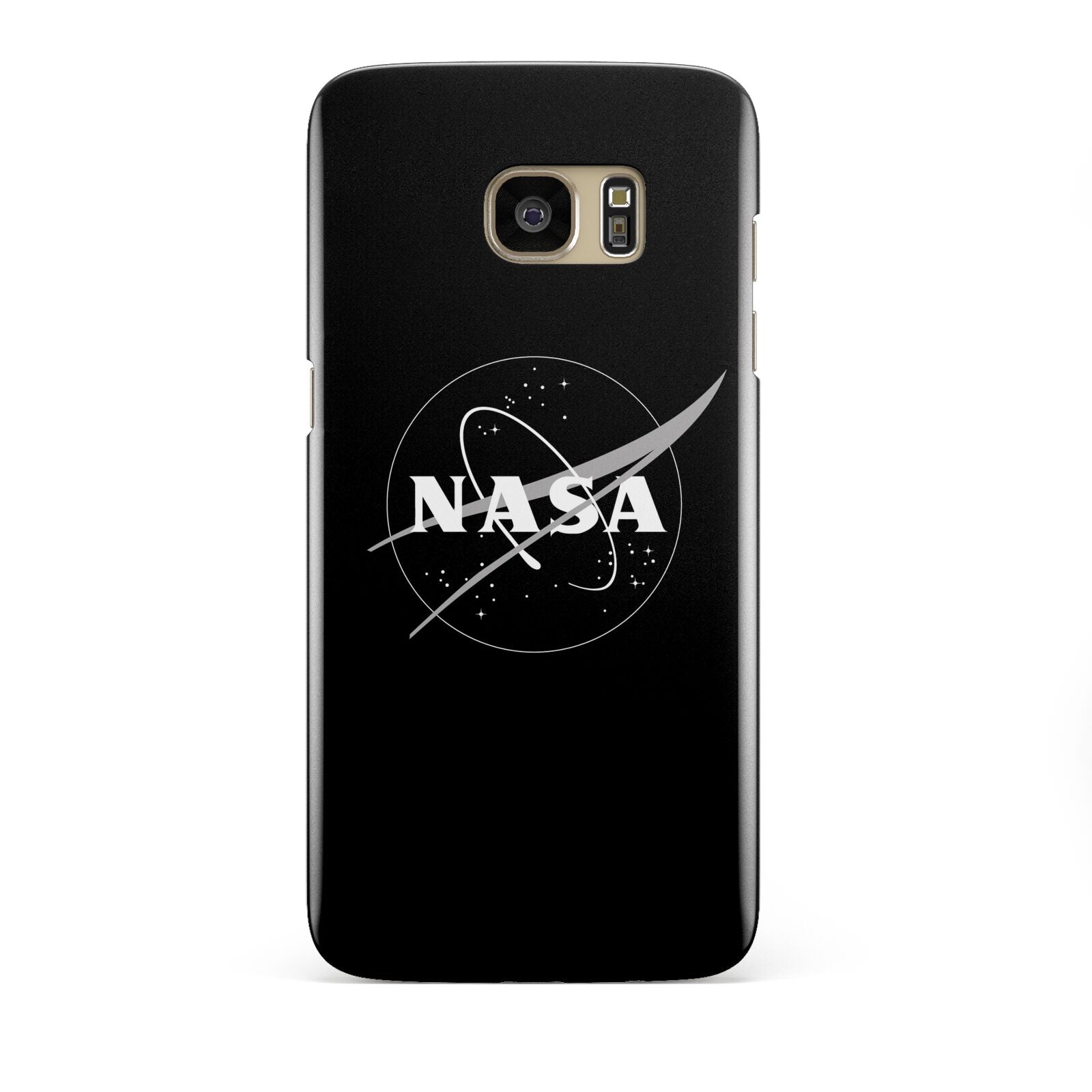 Black NASA Meatball Samsung Galaxy S7 Edge Case