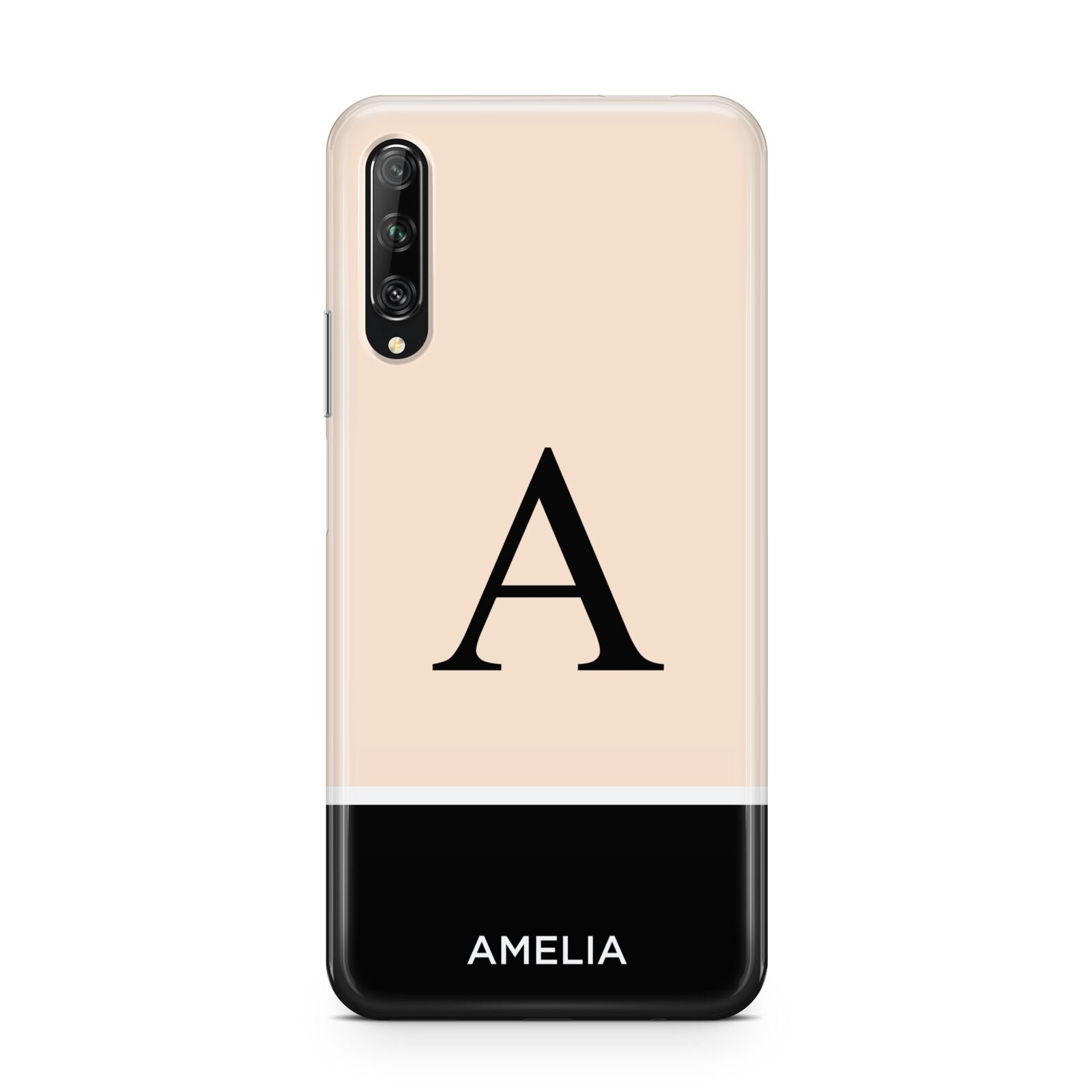 Black Neutral Personalised Initial Huawei P Smart Pro 2019