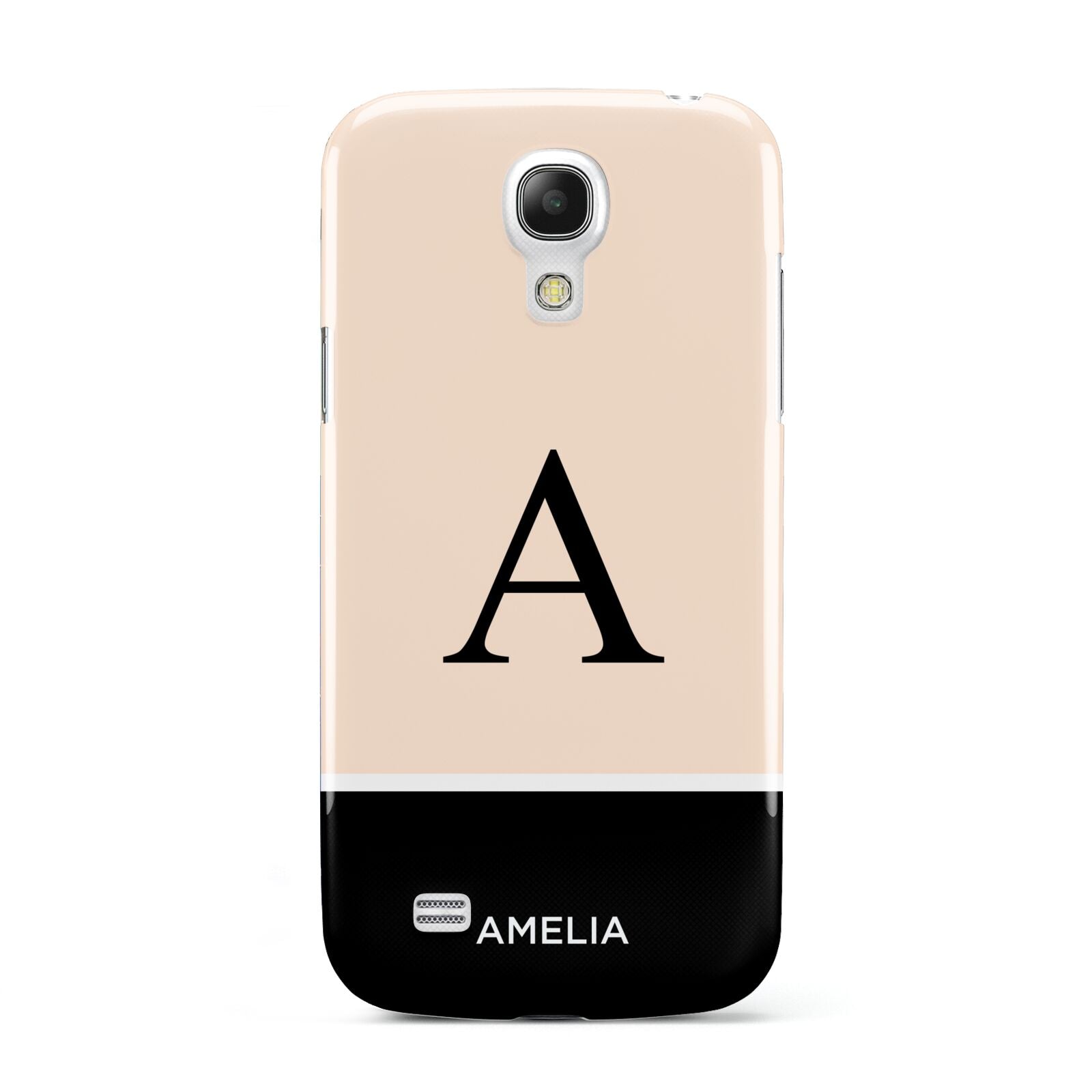 Black Neutral Personalised Initial Samsung Galaxy S4 Mini Case