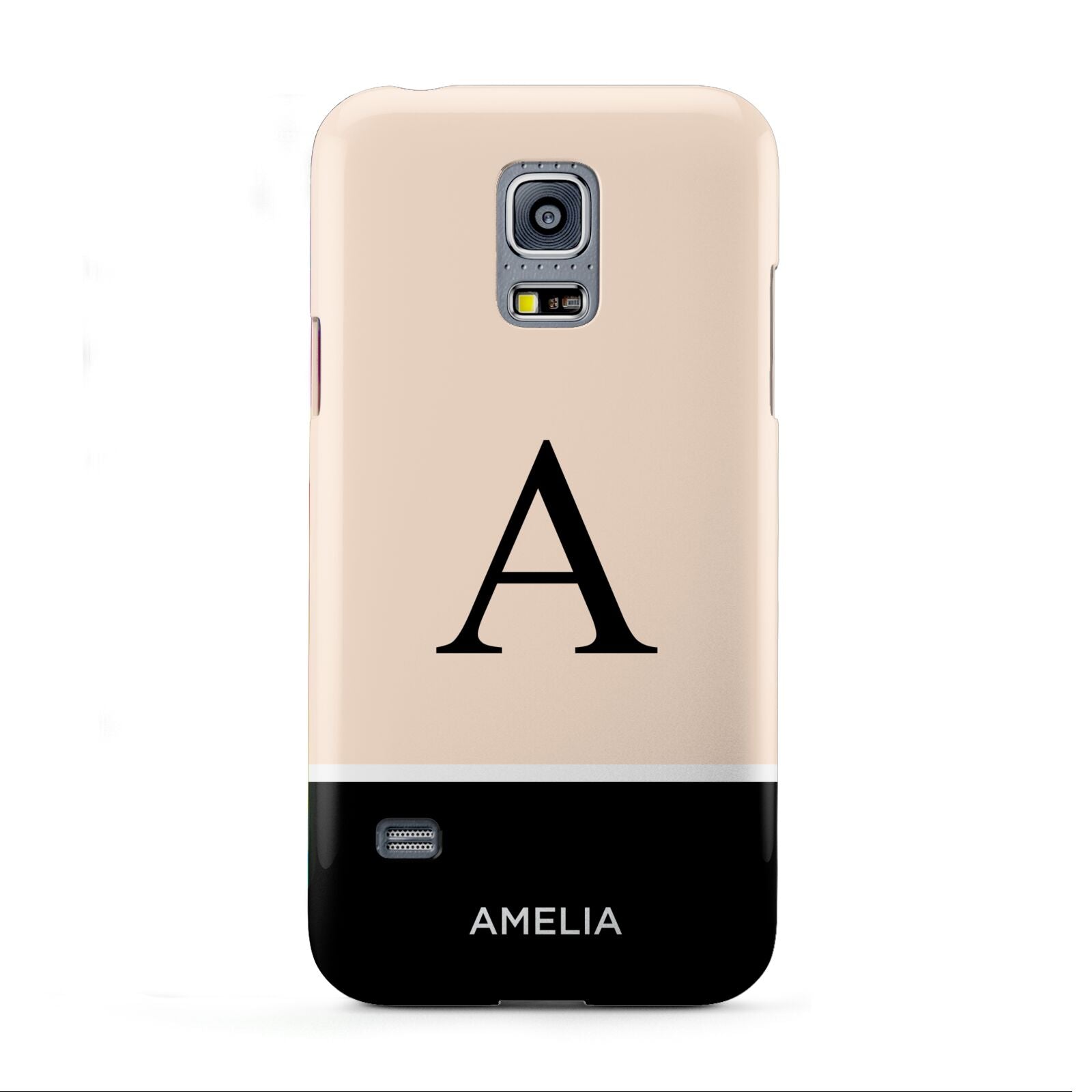 Black Neutral Personalised Initial Samsung Galaxy S5 Mini Case