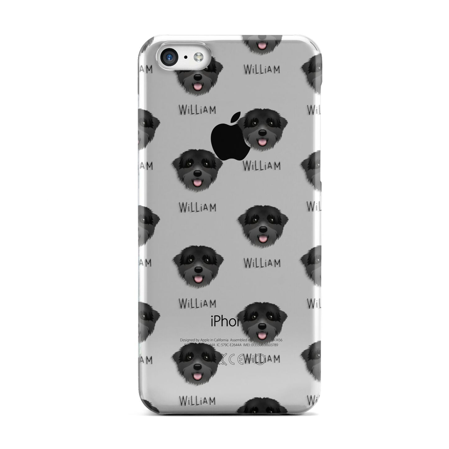 Black Russian Terrier Icon with Name Apple iPhone 5c Case