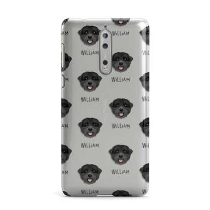 Black Russian Terrier Icon with Name Nokia Case