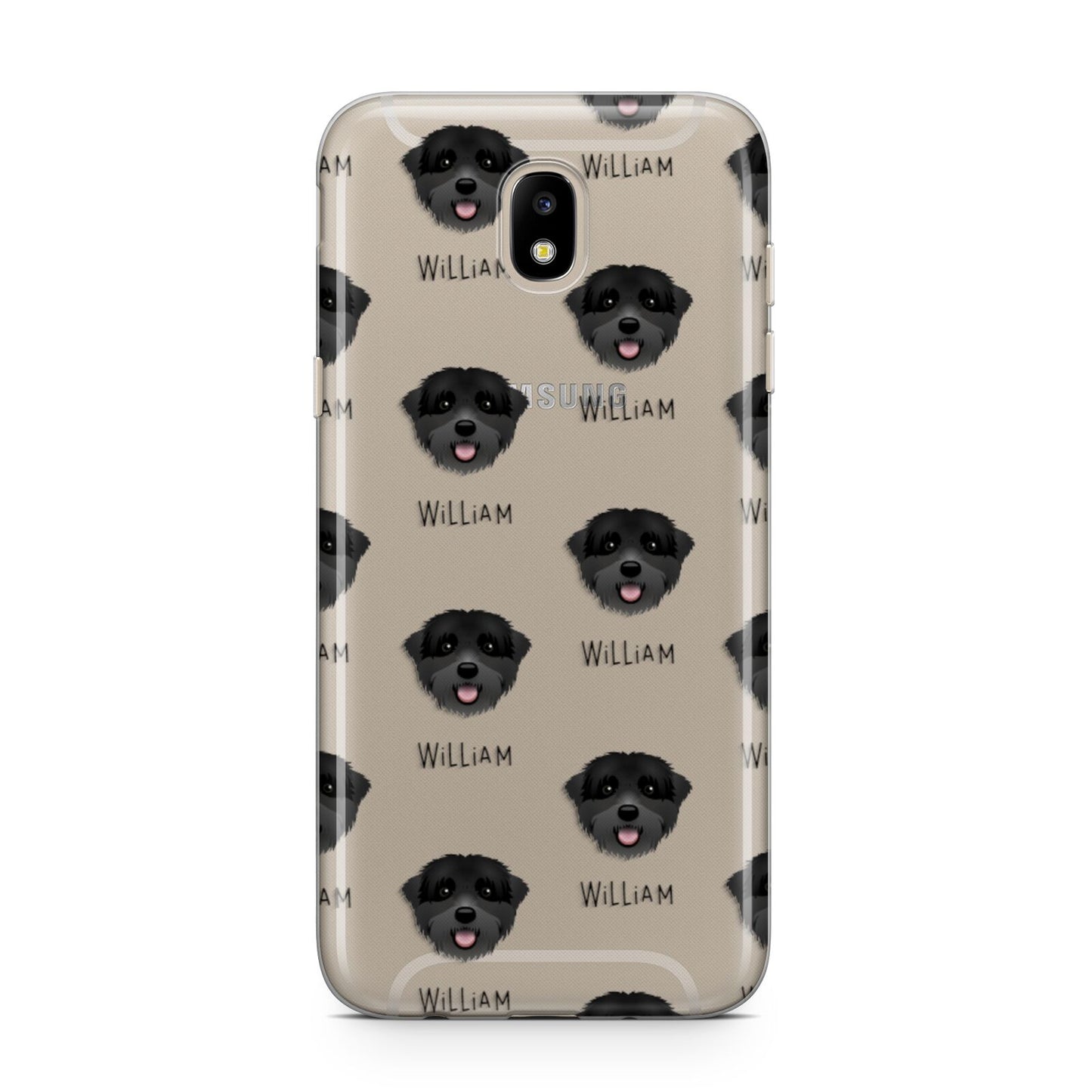 Black Russian Terrier Icon with Name Samsung J5 2017 Case