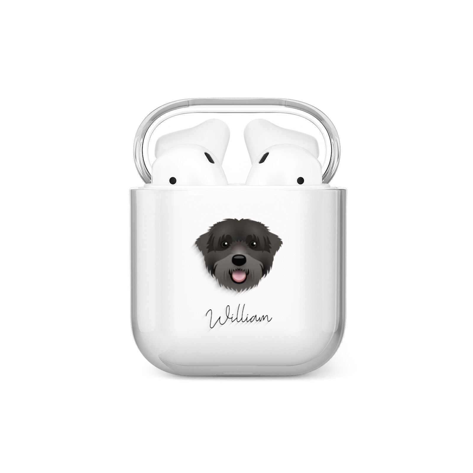 Black Russian Terrier Personalised AirPods Case