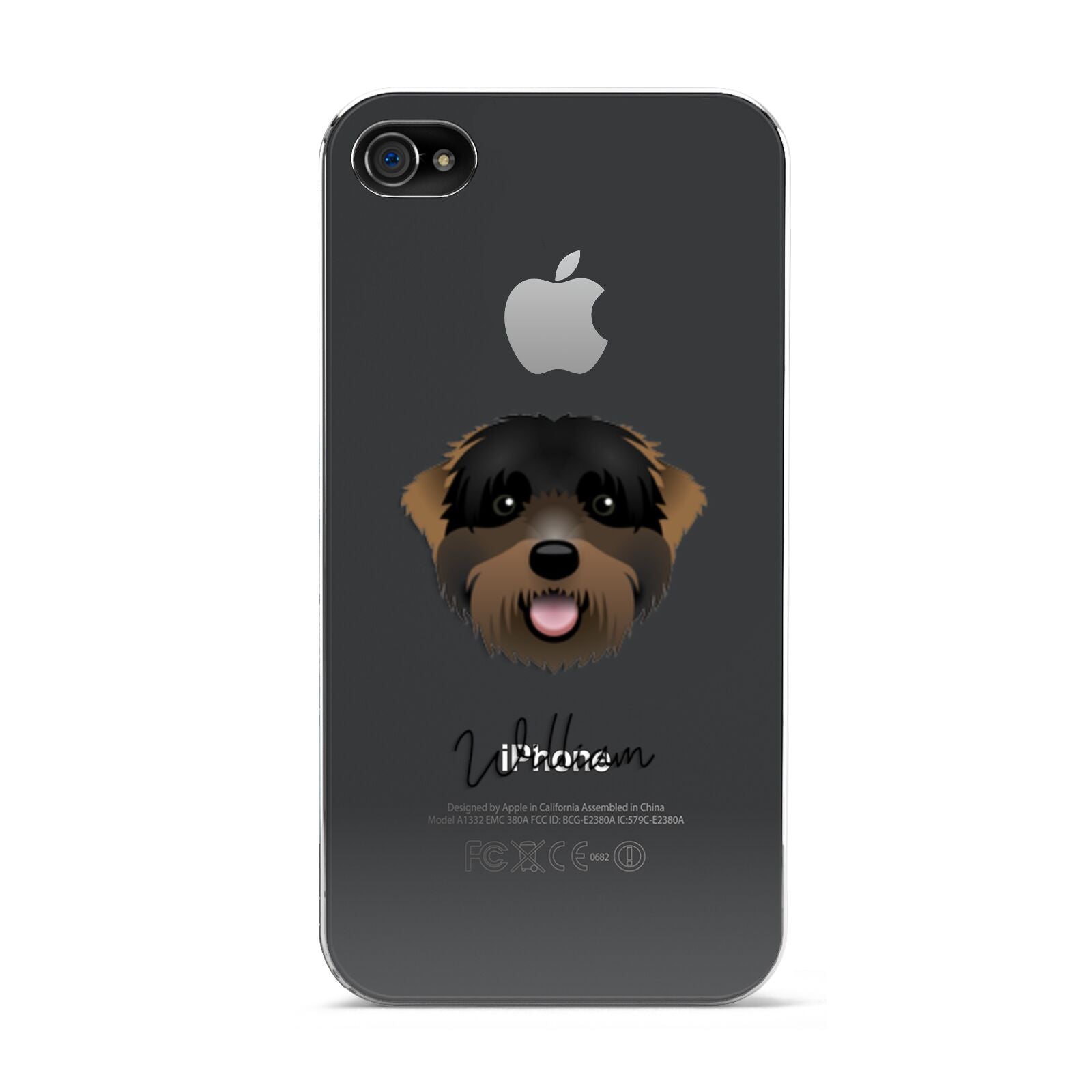 Black Russian Terrier Personalised Apple iPhone 4s Case