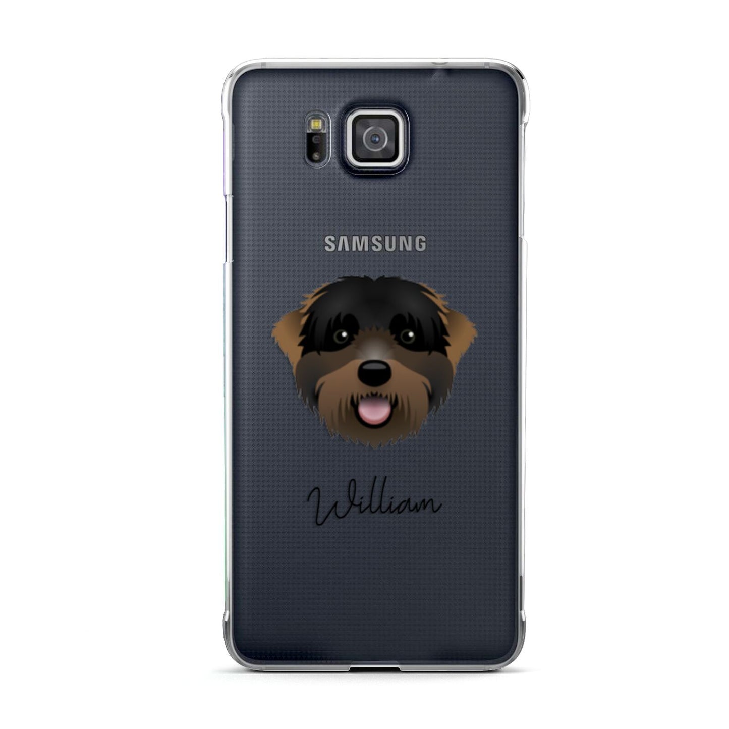 Black Russian Terrier Personalised Samsung Galaxy Alpha Case