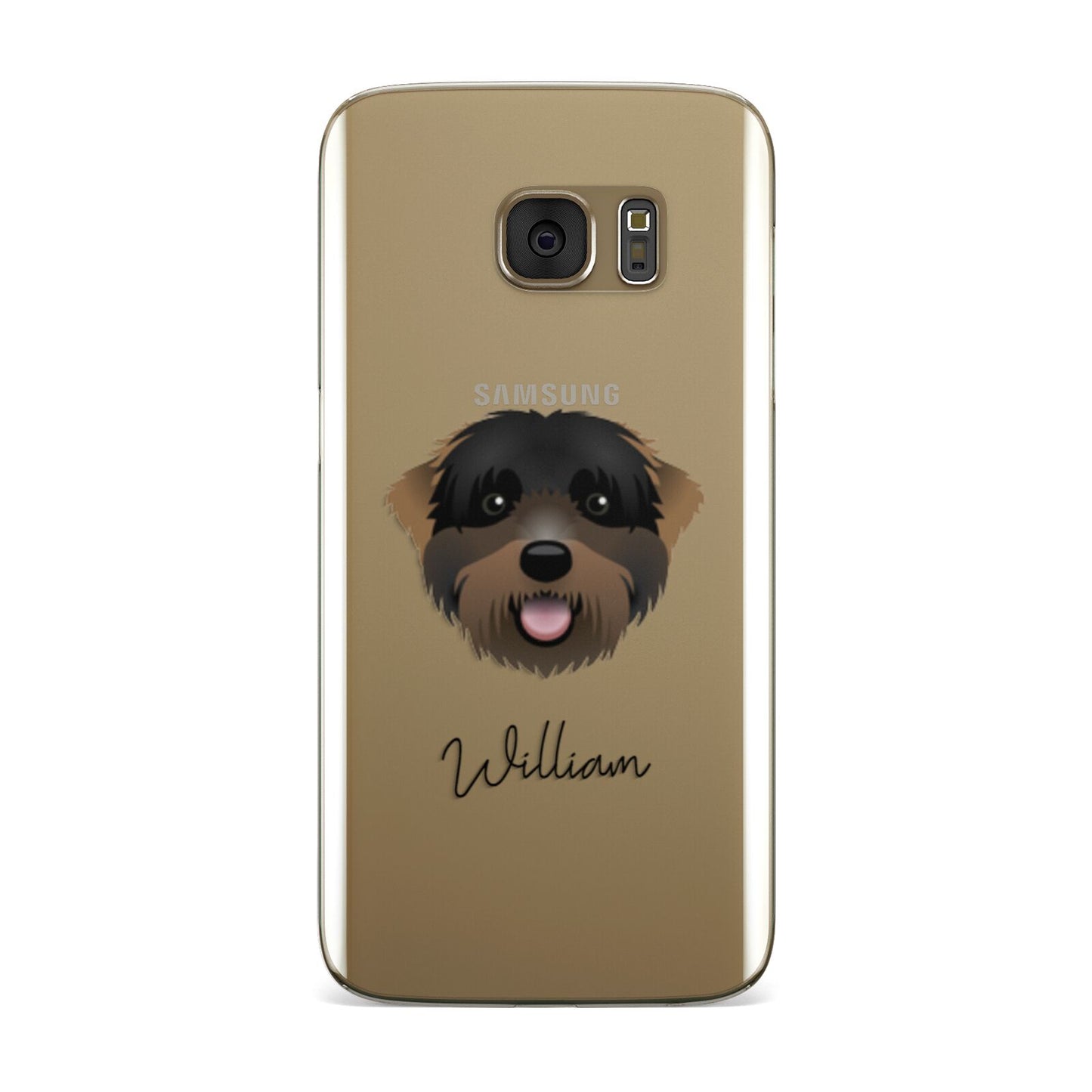 Black Russian Terrier Personalised Samsung Galaxy Case