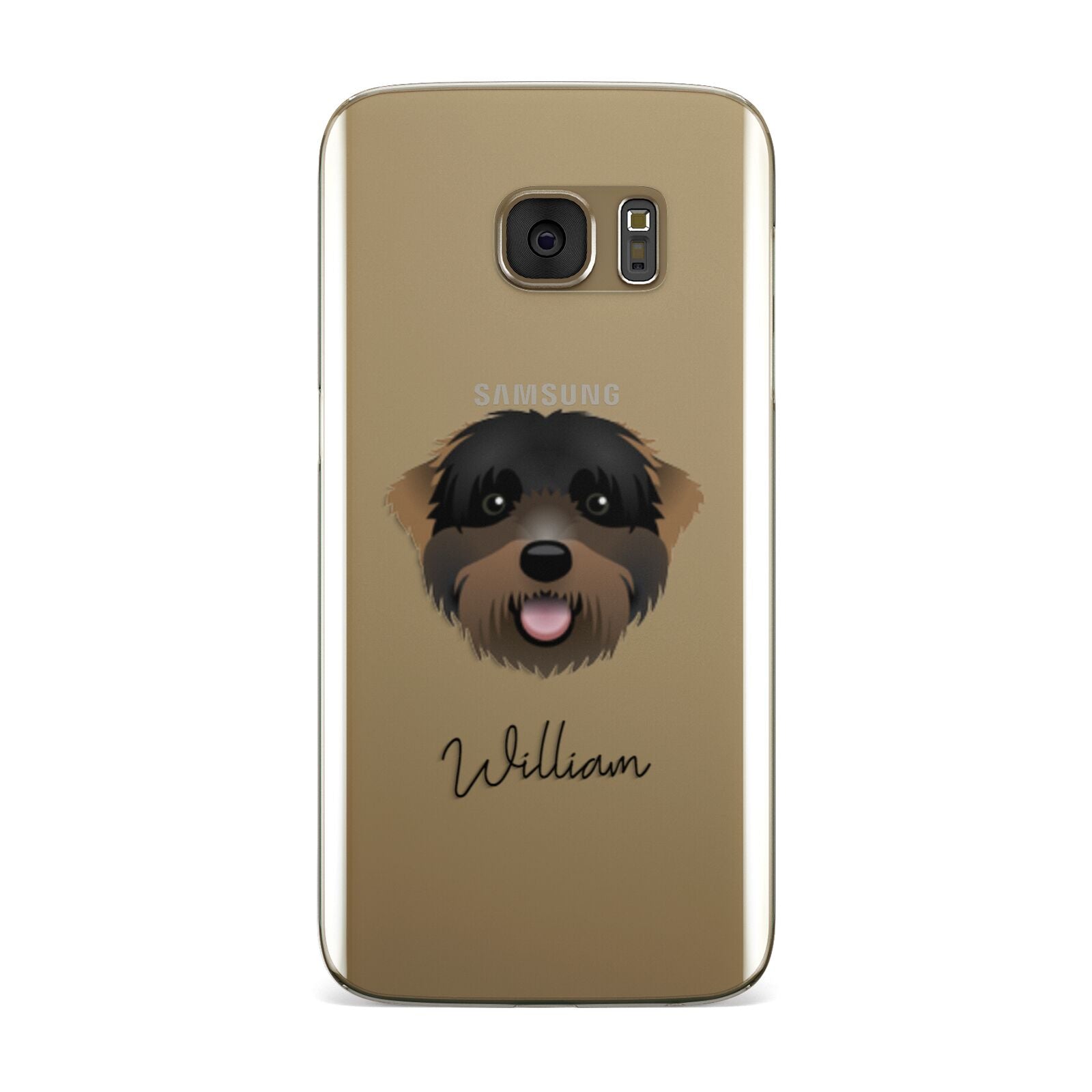 Black Russian Terrier Personalised Samsung Galaxy Case