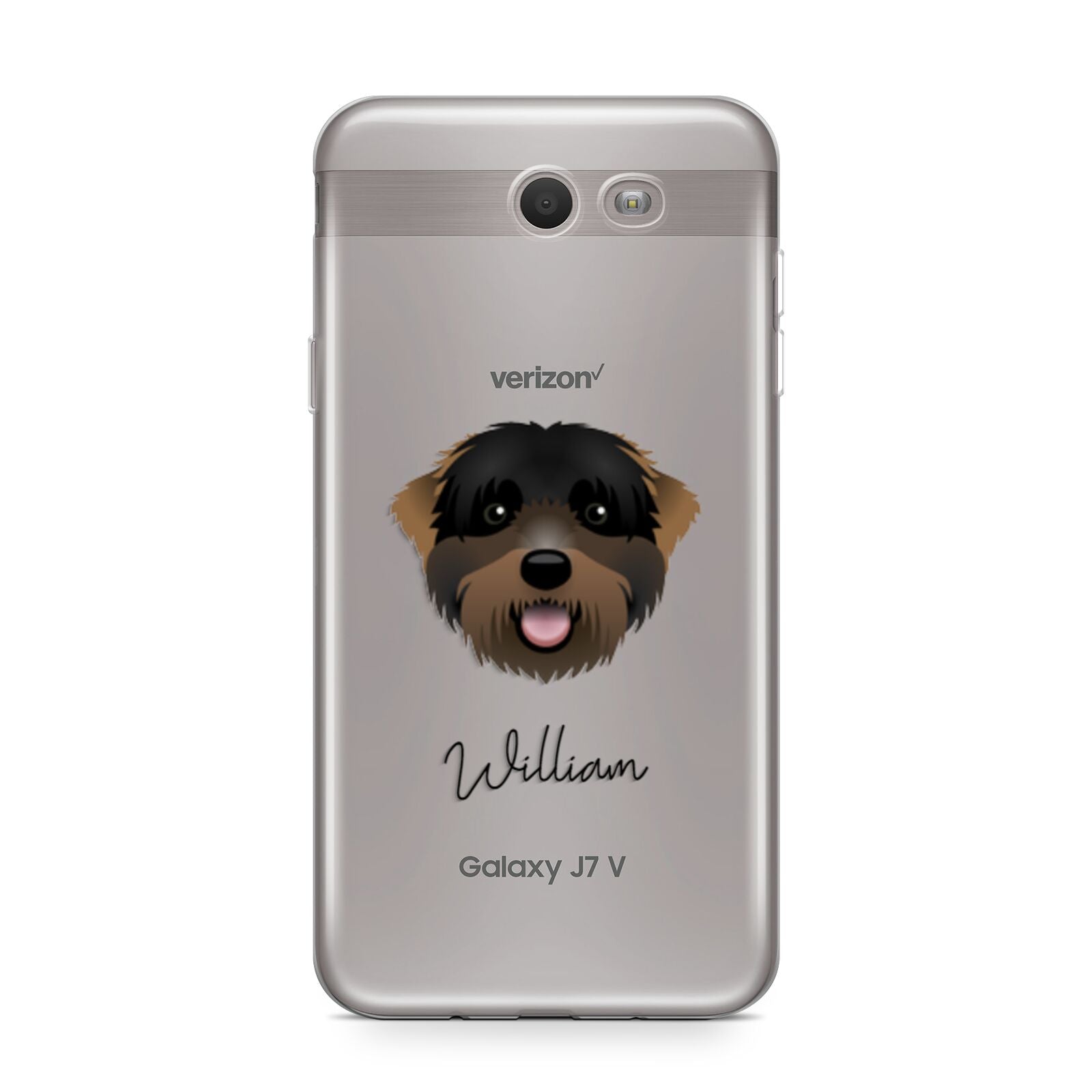 Black Russian Terrier Personalised Samsung Galaxy J7 2017 Case