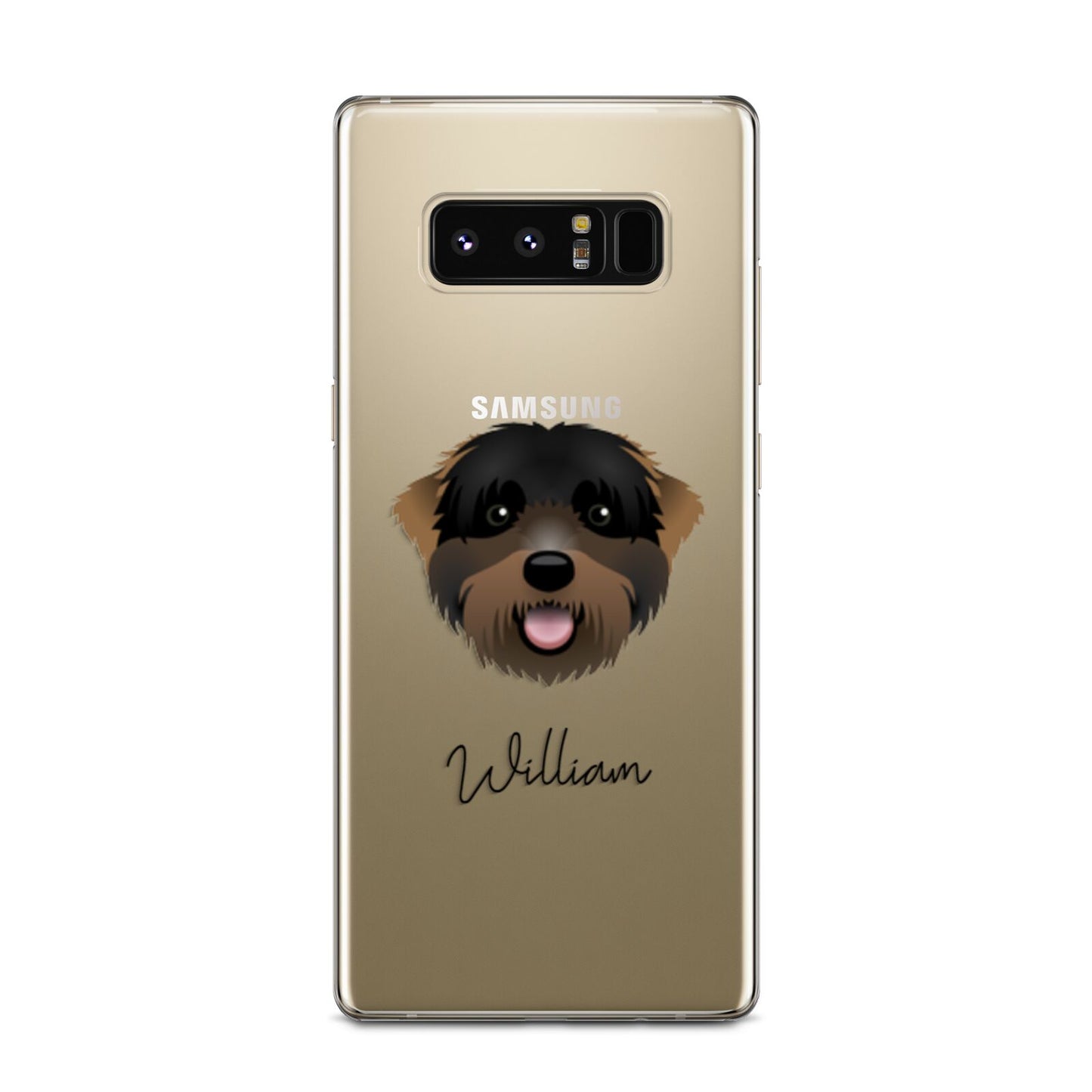 Black Russian Terrier Personalised Samsung Galaxy Note 8 Case
