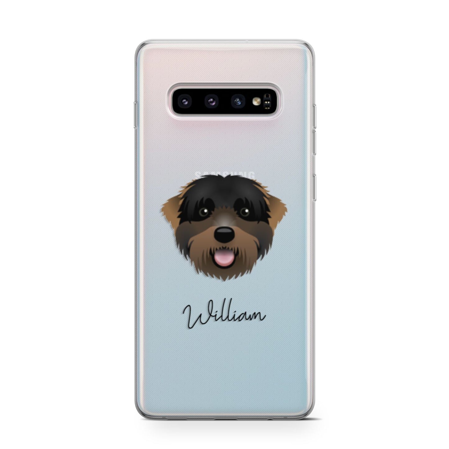 Black Russian Terrier Personalised Samsung Galaxy S10 Case