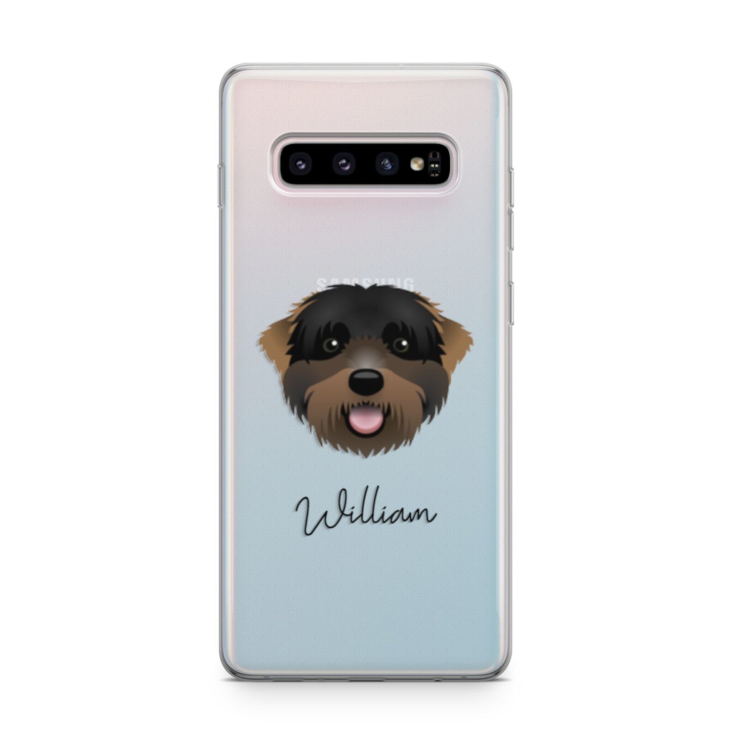 Black Russian Terrier Personalised Samsung Galaxy S10 Plus Case