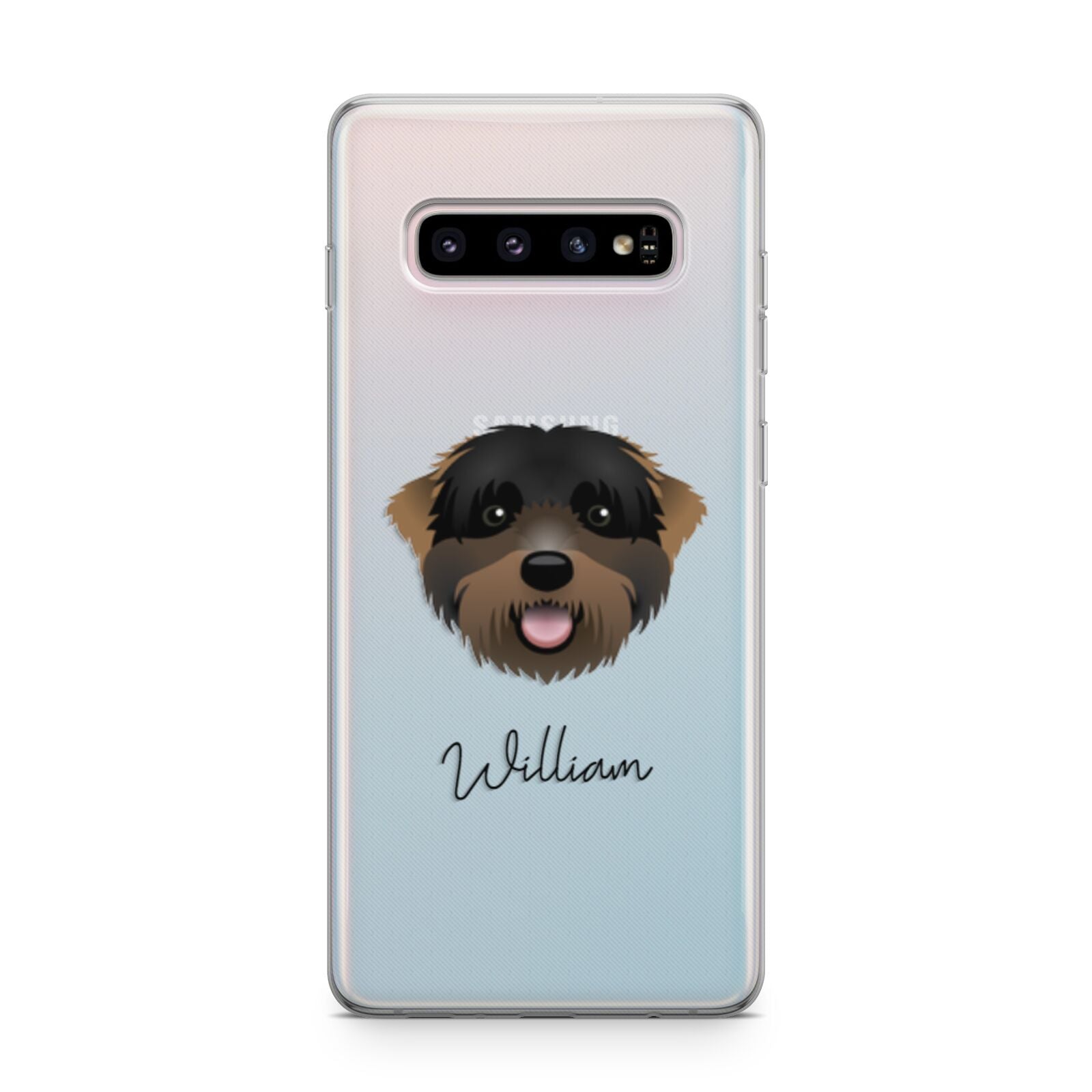 Black Russian Terrier Personalised Samsung Galaxy S10 Plus Case