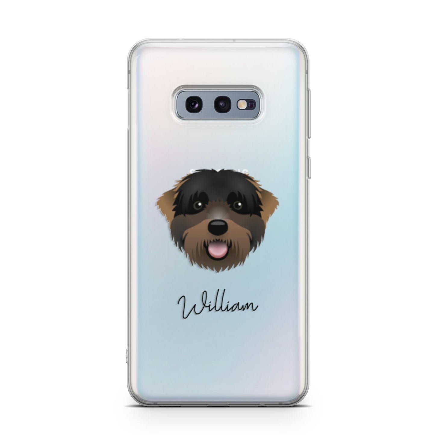 Black Russian Terrier Personalised Samsung Galaxy S10E Case