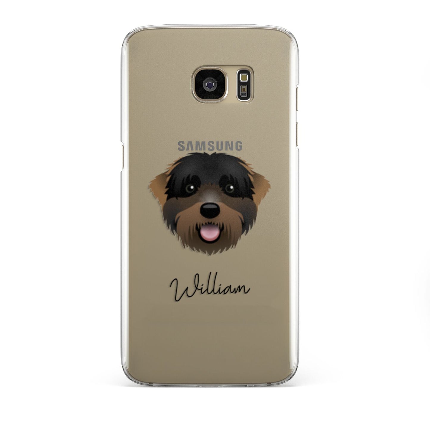 Black Russian Terrier Personalised Samsung Galaxy S7 Edge Case