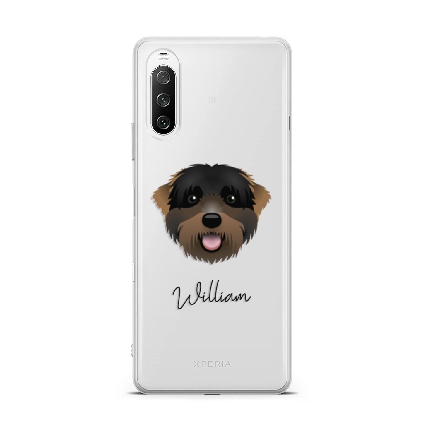 Black Russian Terrier Personalised Sony Xperia 10 III Case