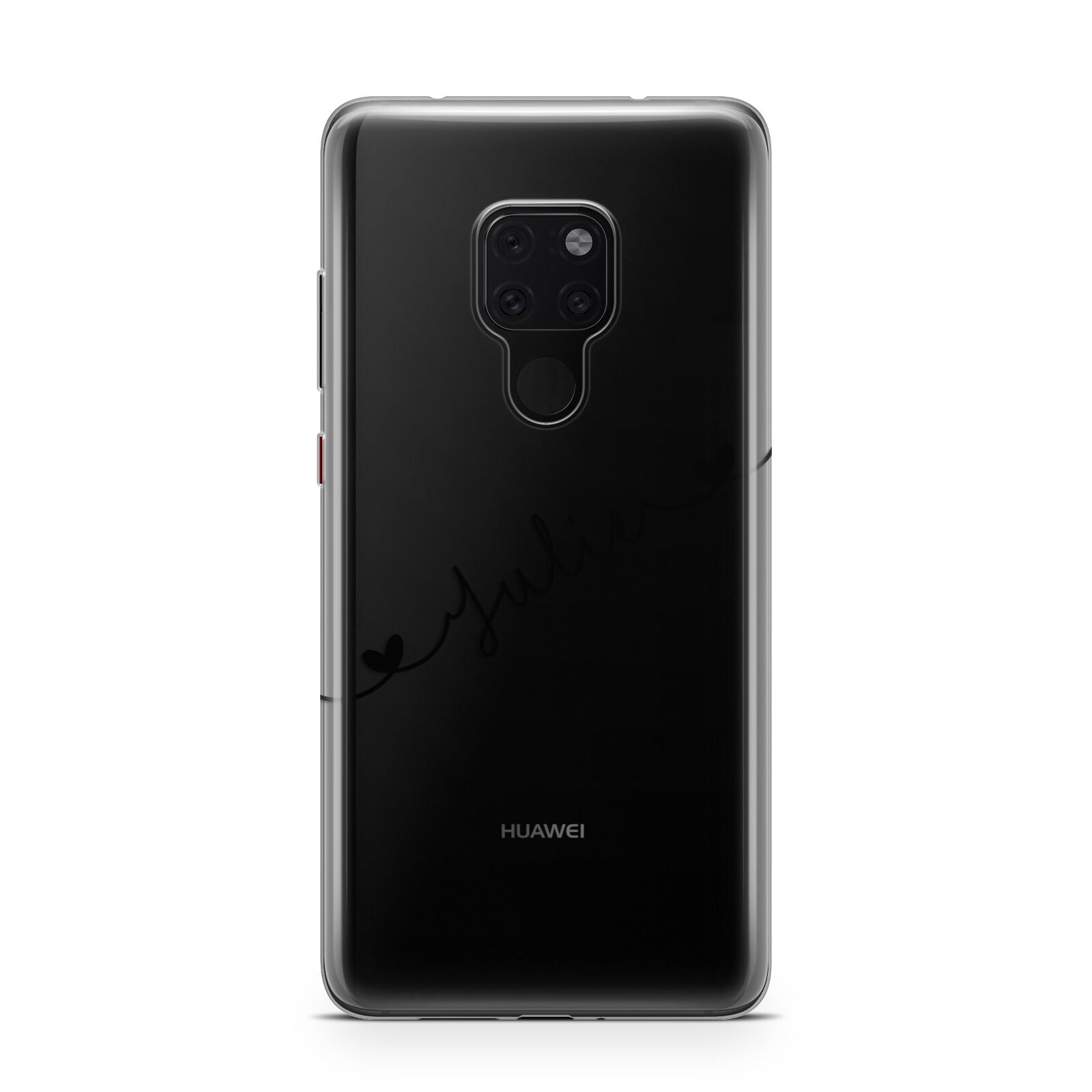 Black Sloped Handwritten Name Huawei Mate 20 Phone Case