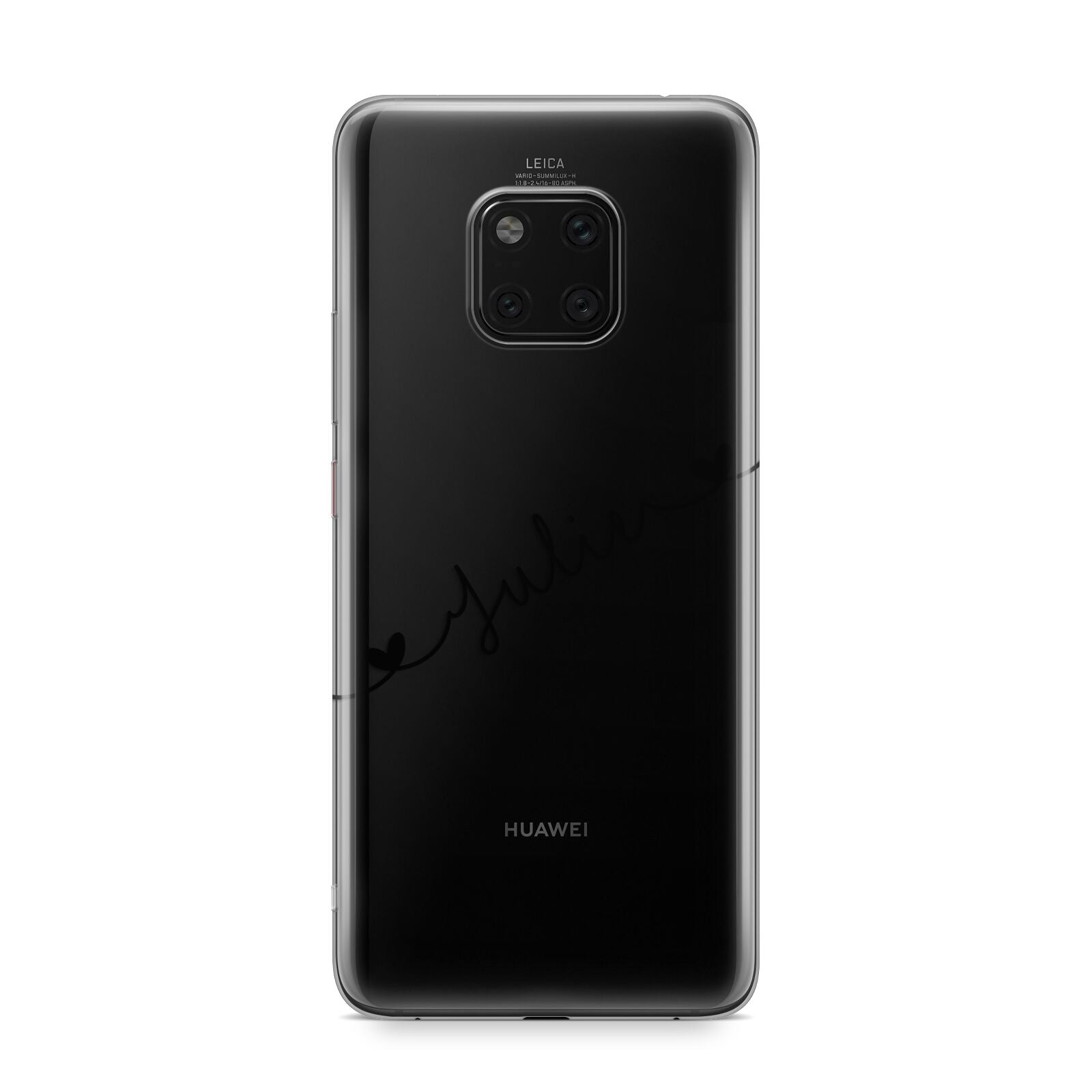 Black Sloped Handwritten Name Huawei Mate 20 Pro Phone Case