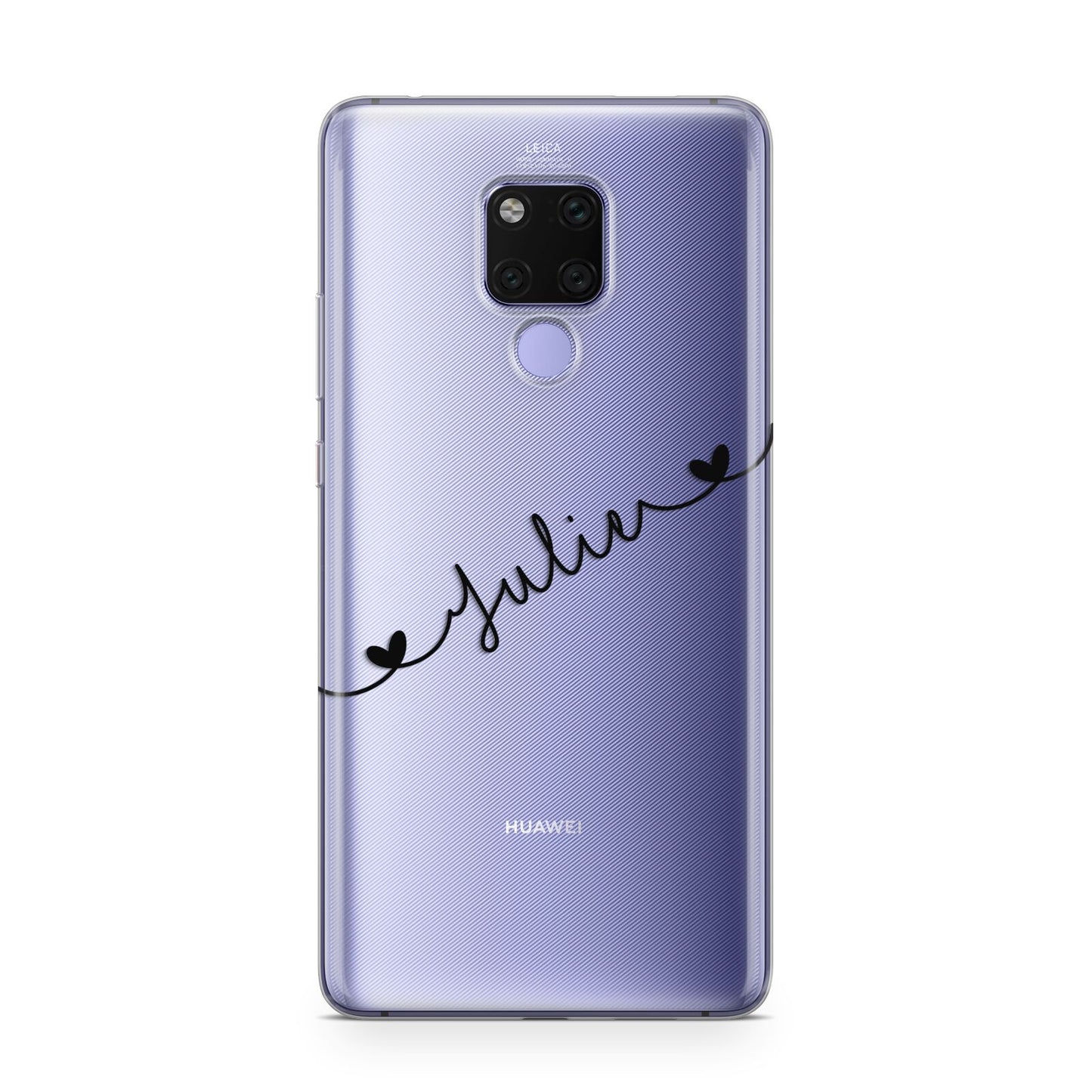 Black Sloped Handwritten Name Huawei Mate 20X Phone Case