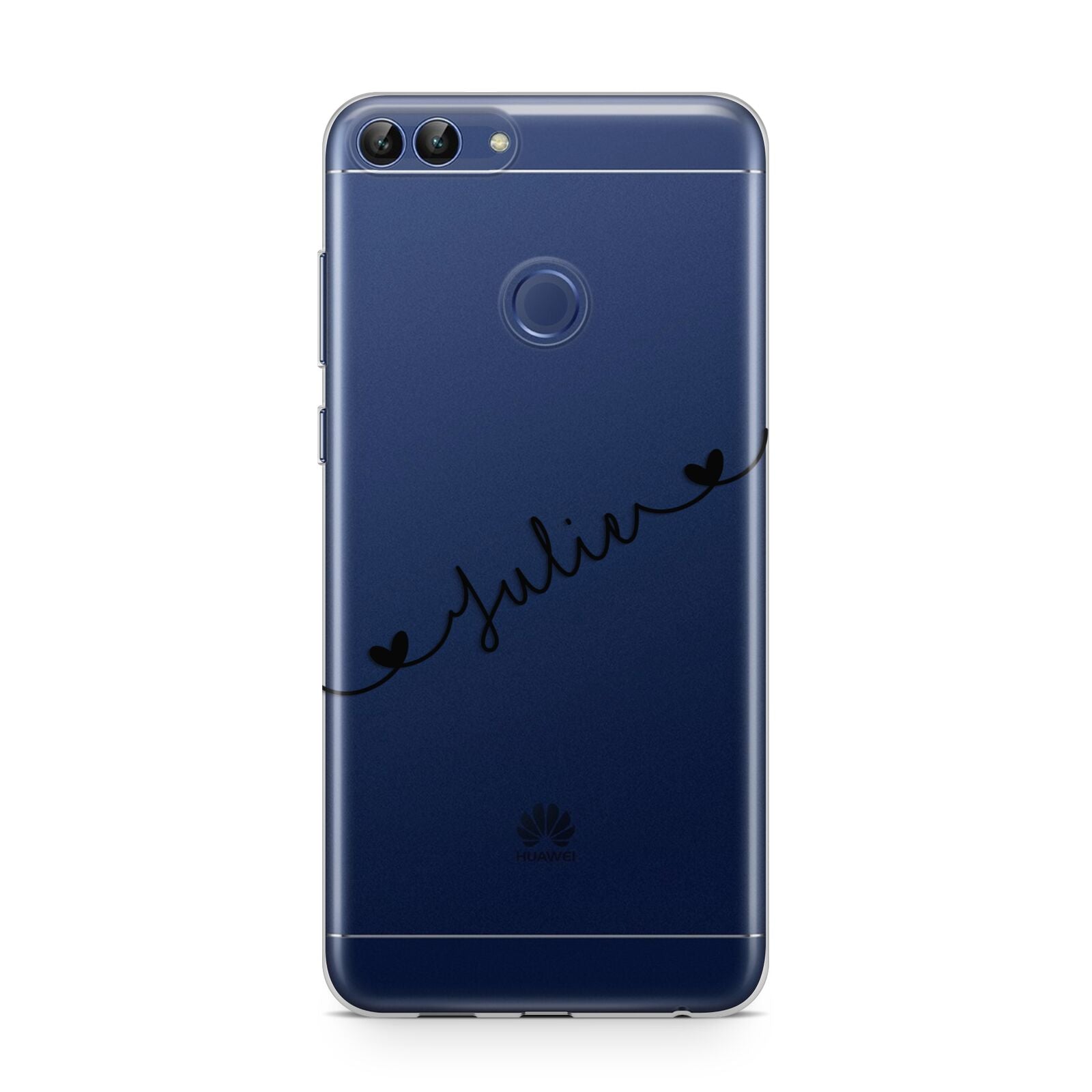 Black Sloped Handwritten Name Huawei P Smart Case