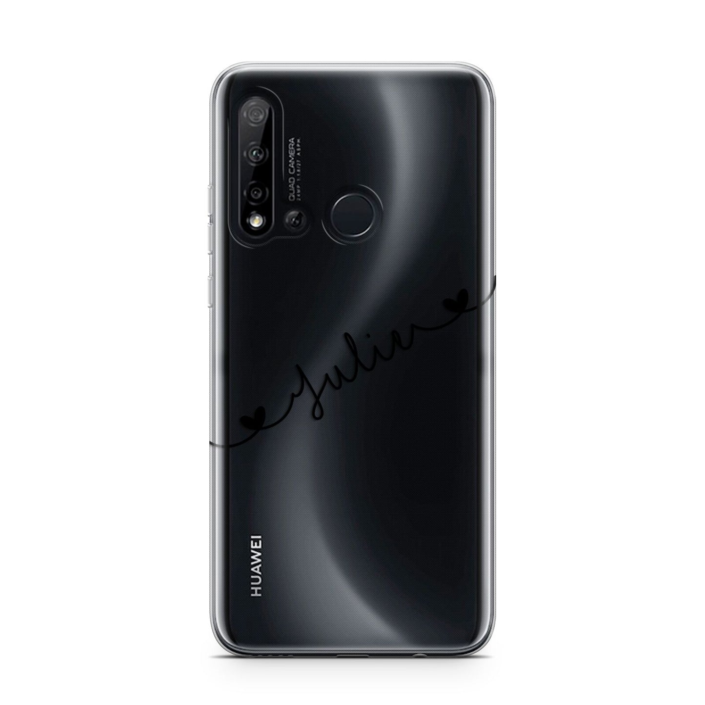 Black Sloped Handwritten Name Huawei P20 Lite 5G Phone Case