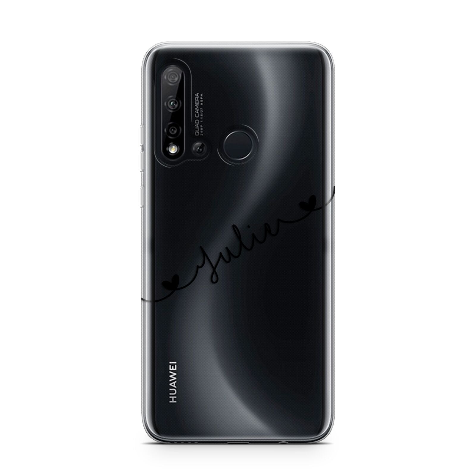 Black Sloped Handwritten Name Huawei P20 Lite 5G Phone Case