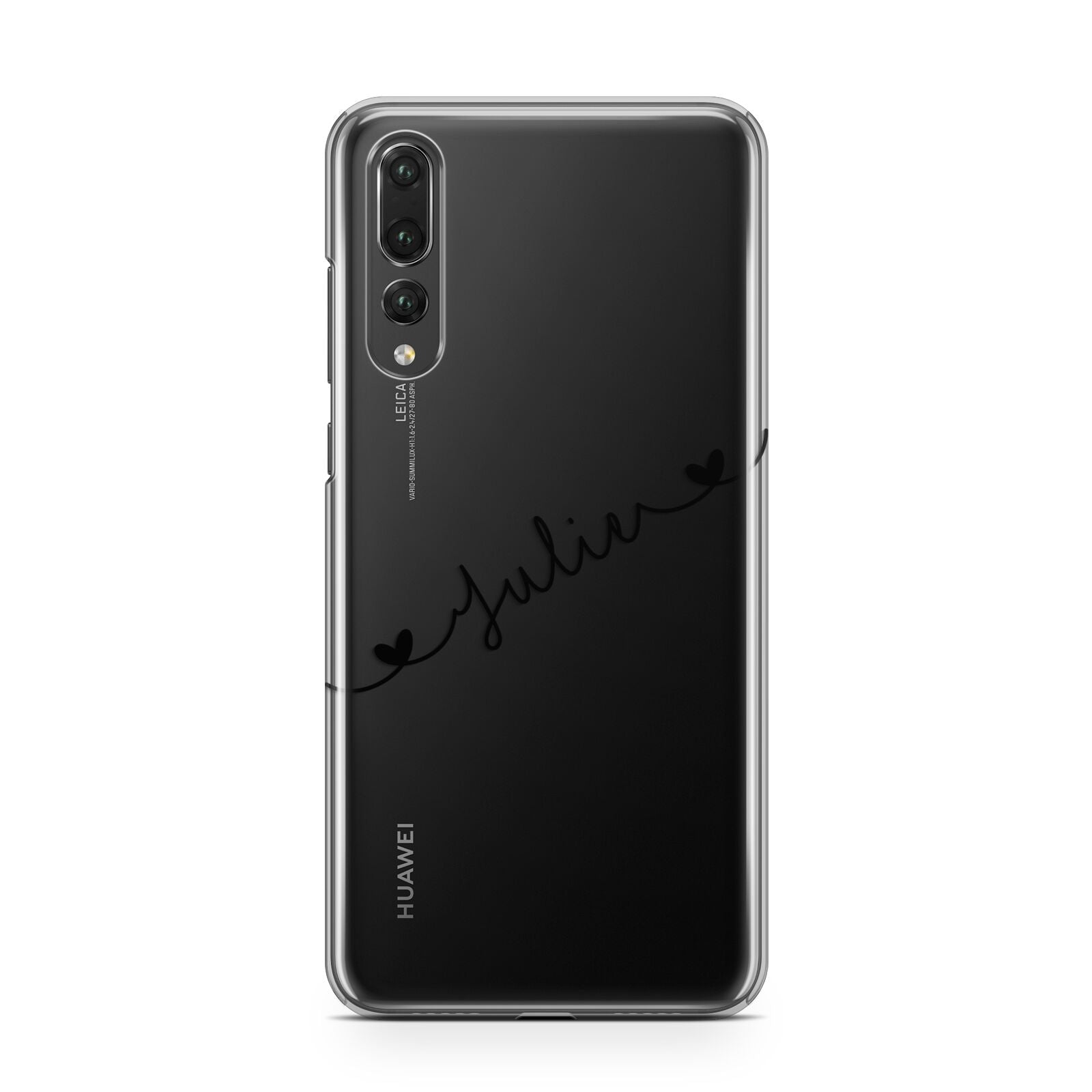 Black Sloped Handwritten Name Huawei P20 Pro Phone Case