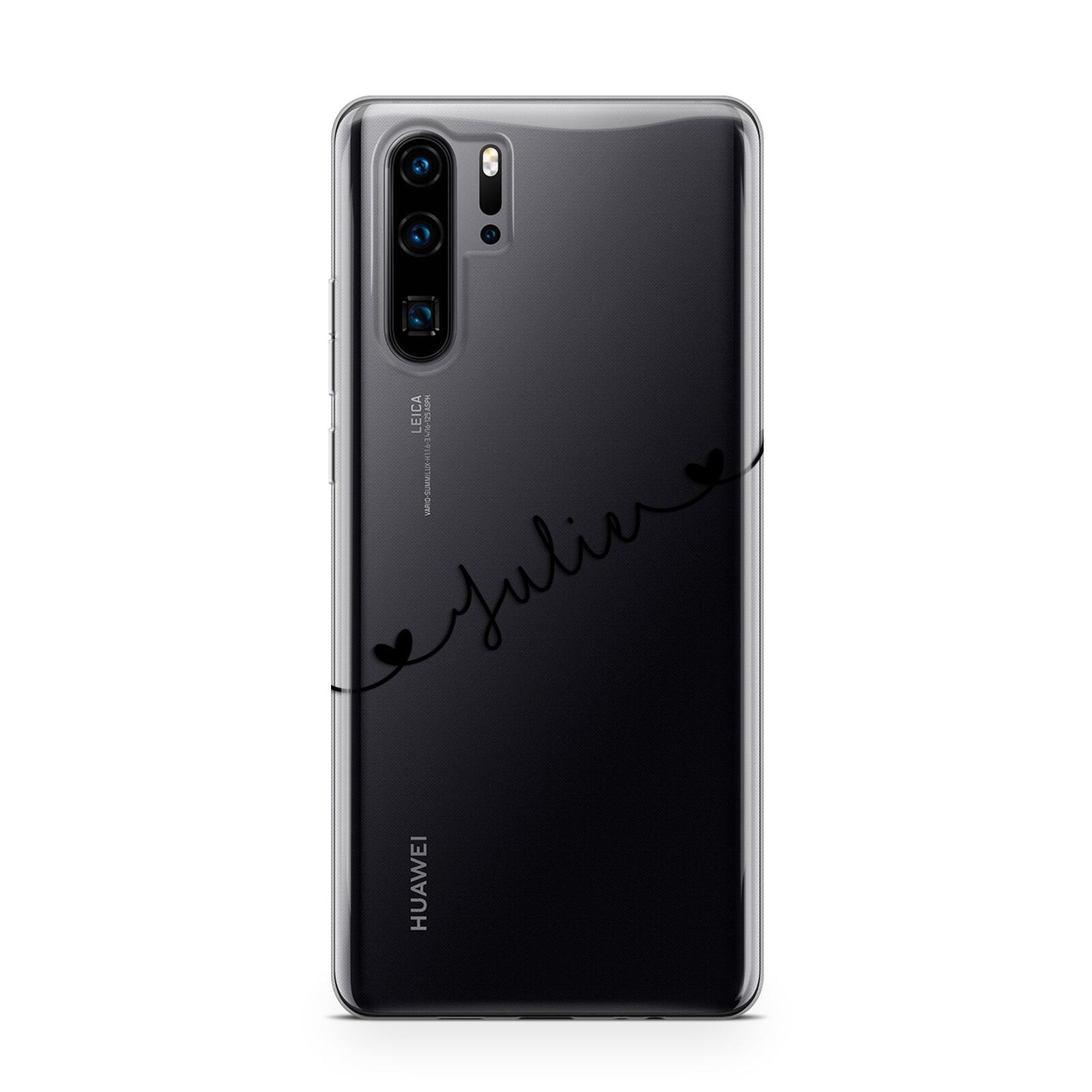 Black Sloped Handwritten Name Huawei P30 Pro Phone Case