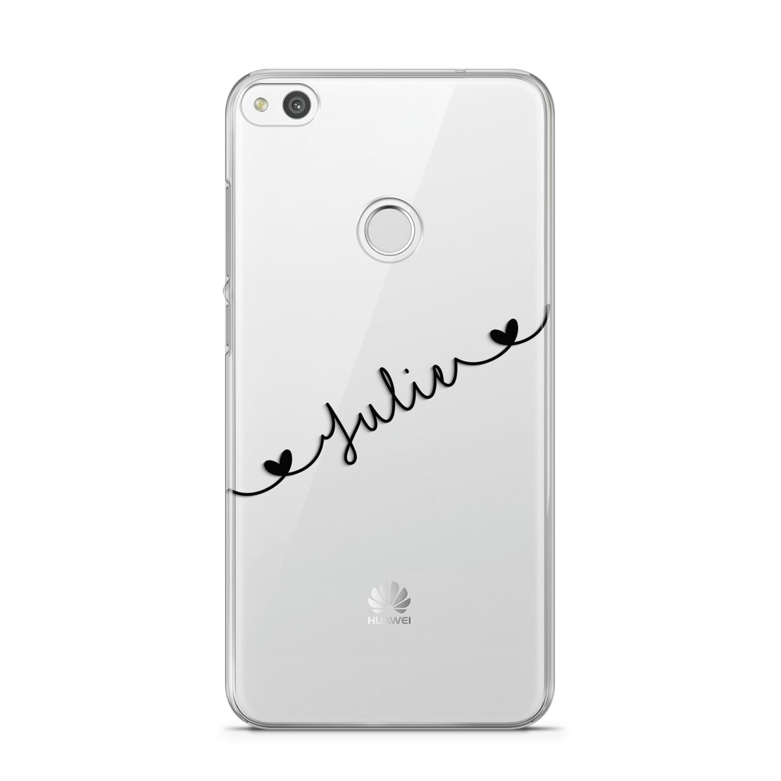 Black Sloped Handwritten Name Huawei P8 Lite Case