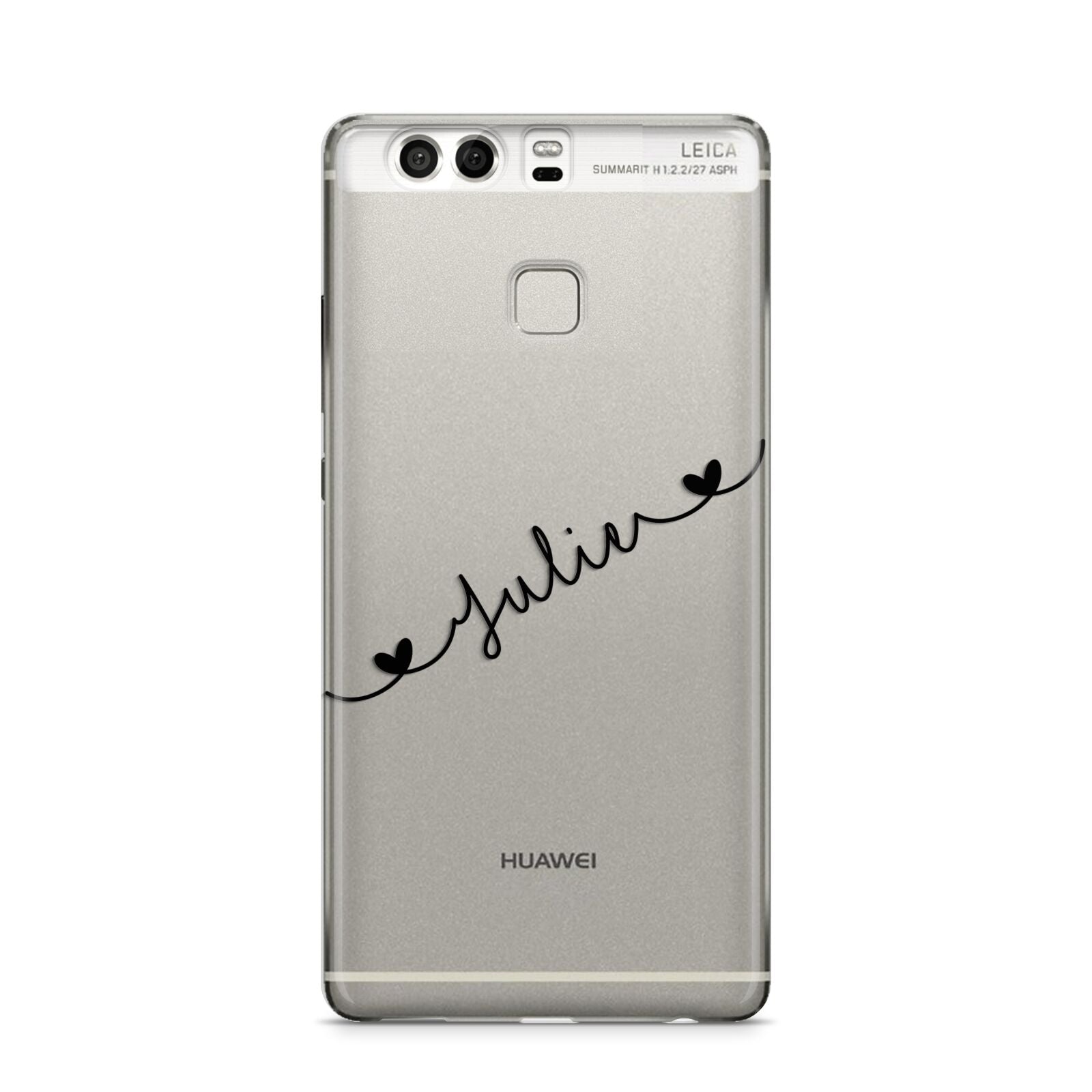 Black Sloped Handwritten Name Huawei P9 Case