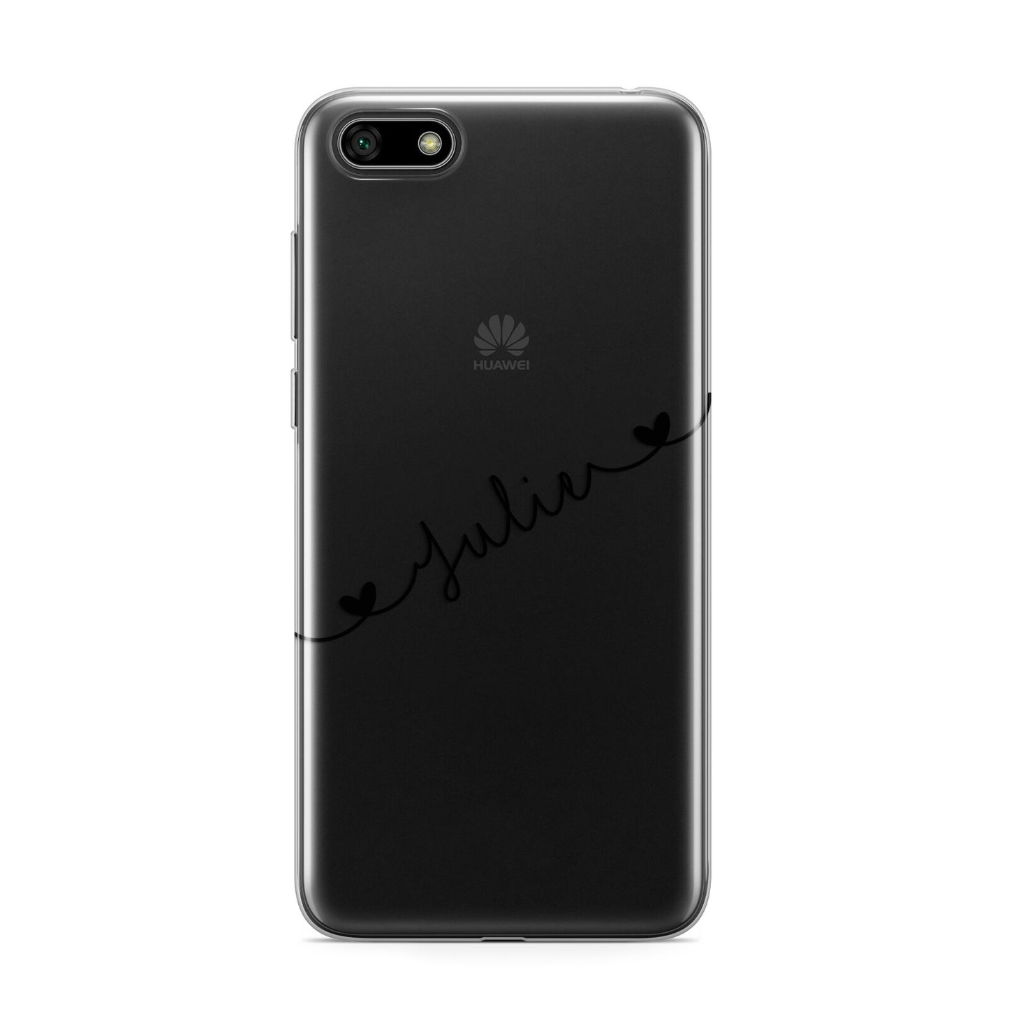 Black Sloped Handwritten Name Huawei Y5 Prime 2018 Phone Case