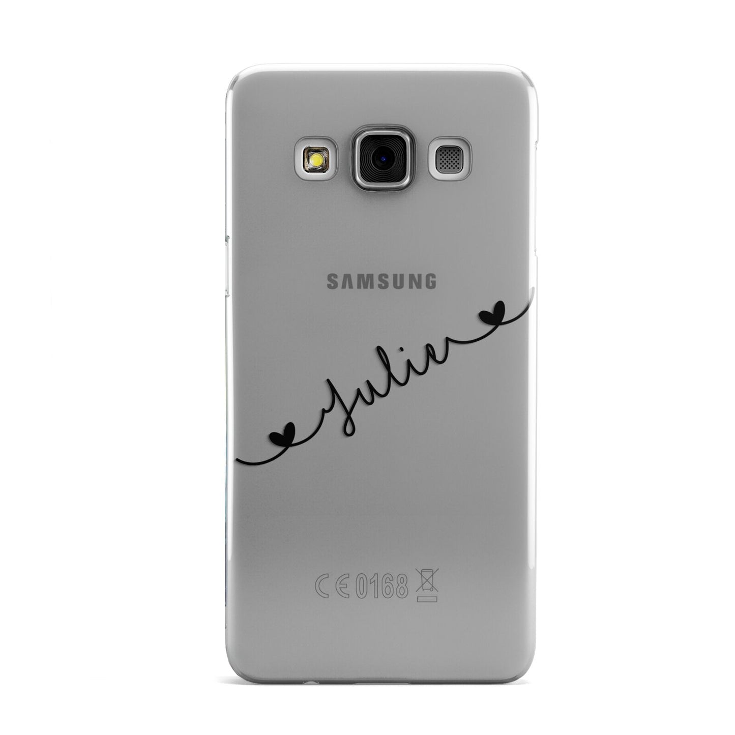 Black Sloped Handwritten Name Samsung Galaxy A3 Case