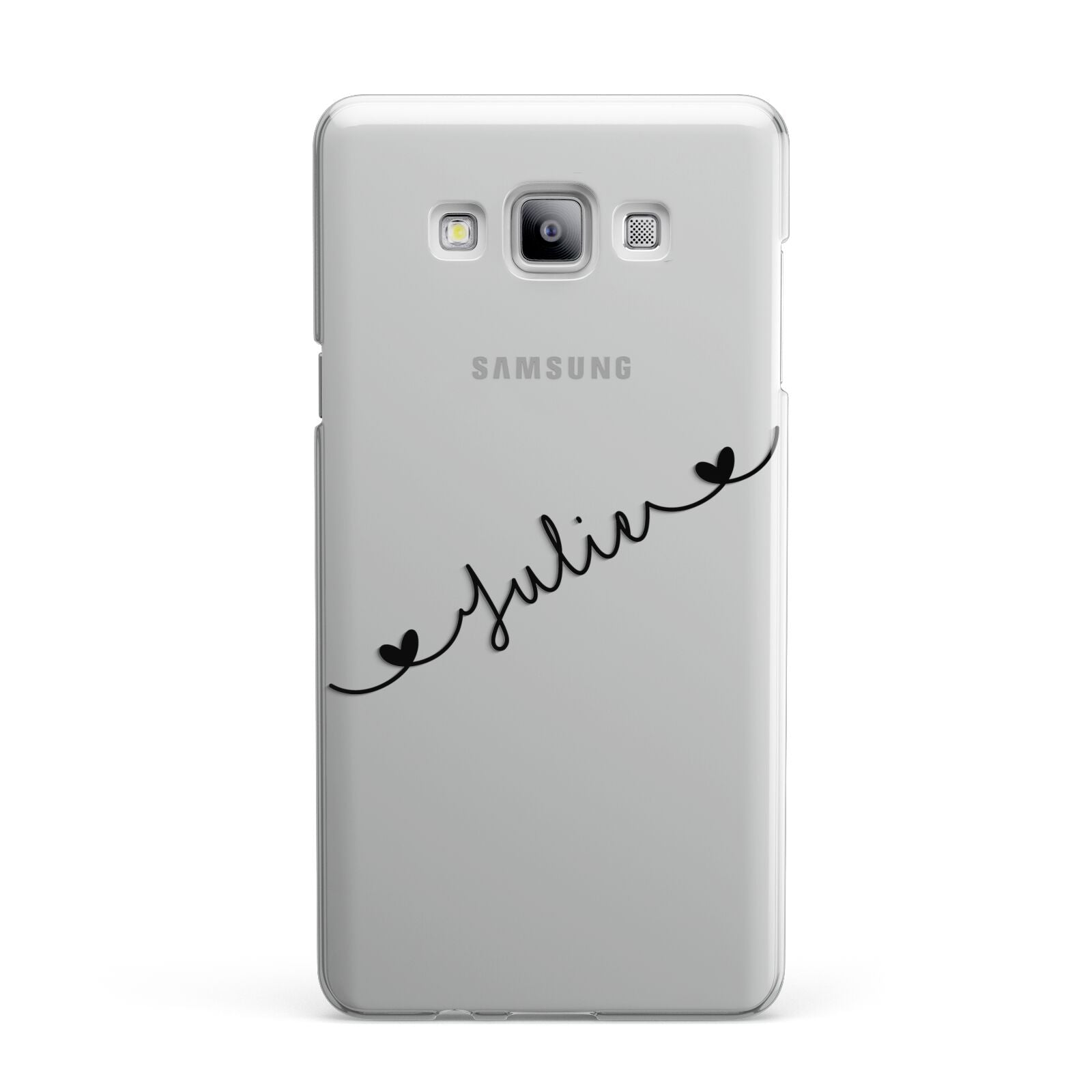 Black Sloped Handwritten Name Samsung Galaxy A7 2015 Case