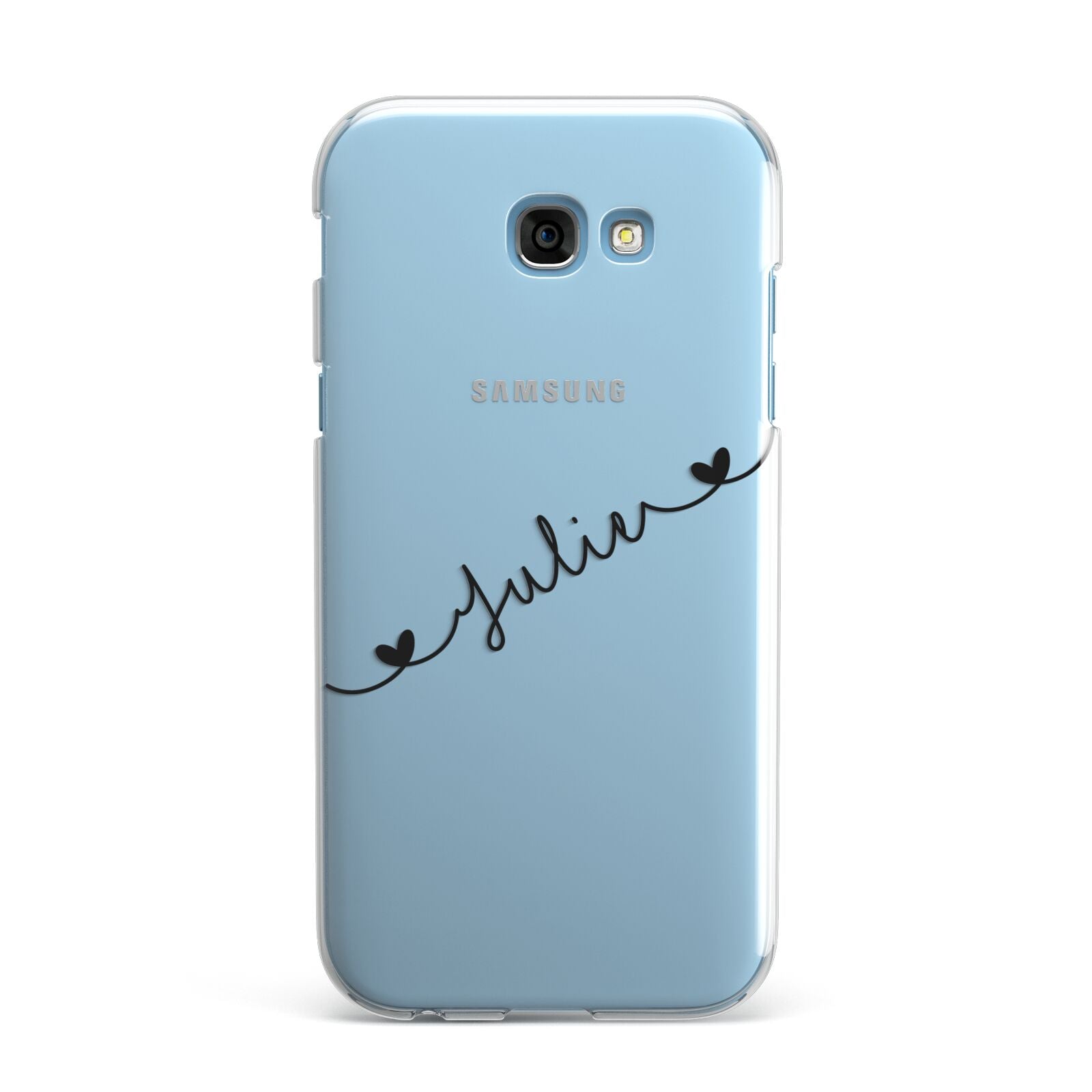 Black Sloped Handwritten Name Samsung Galaxy A7 2017 Case