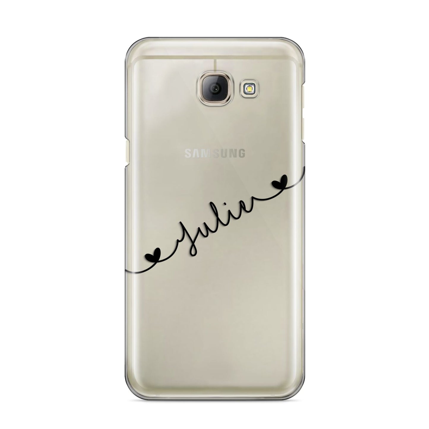 Black Sloped Handwritten Name Samsung Galaxy A8 2016 Case