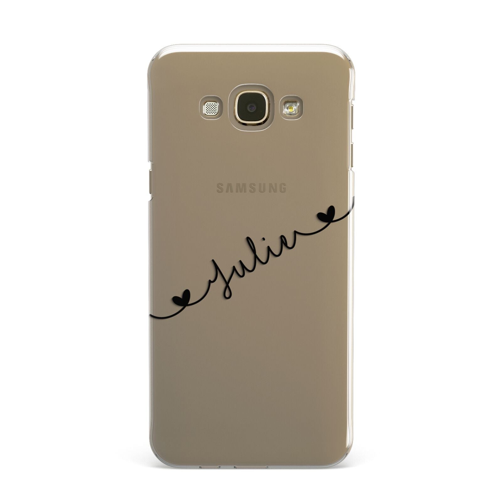 Black Sloped Handwritten Name Samsung Galaxy A8 Case