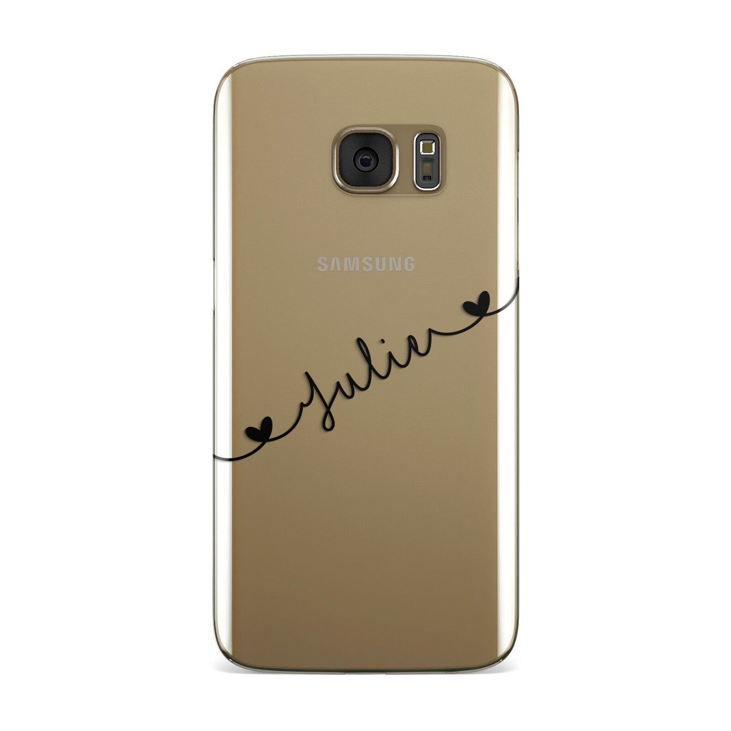 Black Sloped Handwritten Name Samsung Galaxy Case