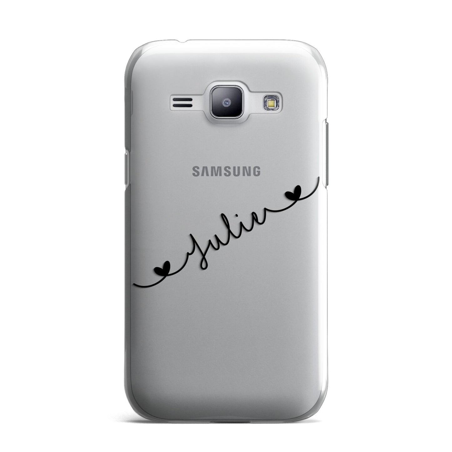 Black Sloped Handwritten Name Samsung Galaxy J1 2015 Case