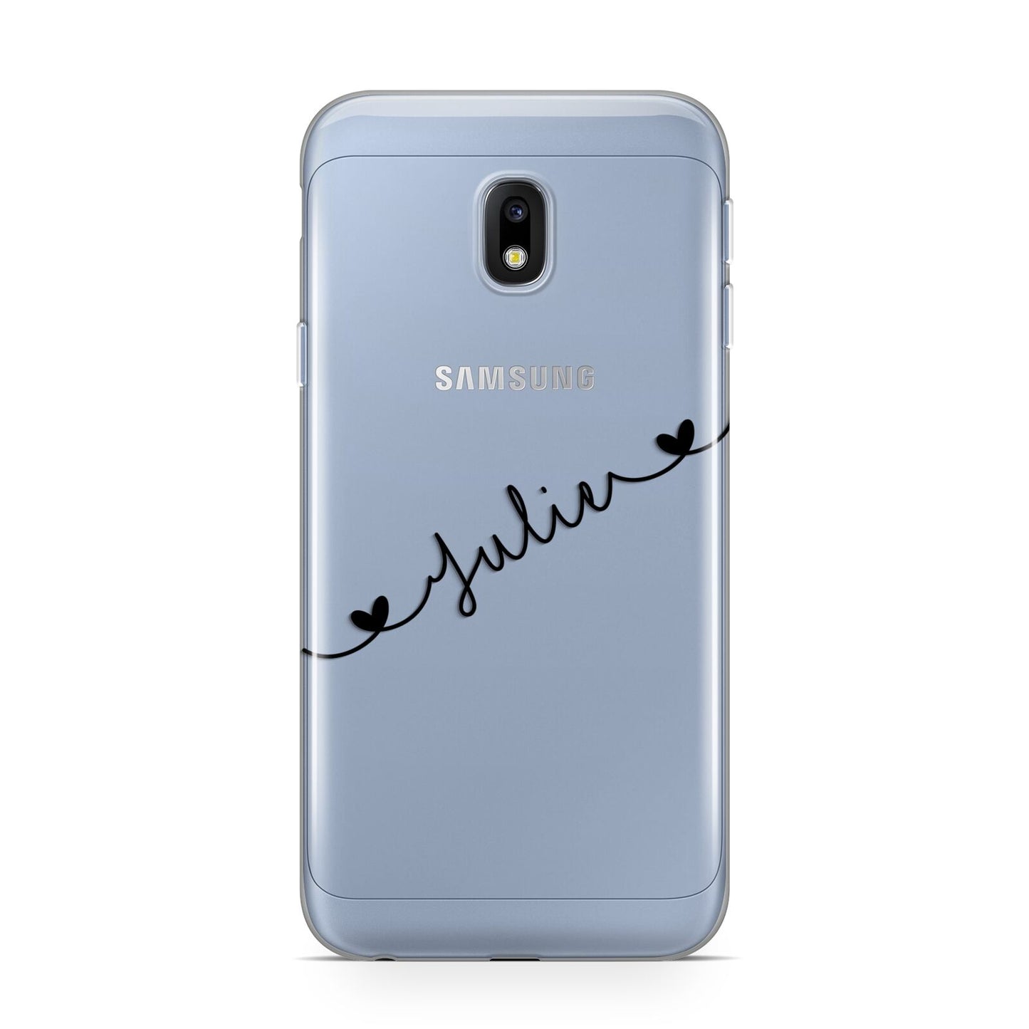 Black Sloped Handwritten Name Samsung Galaxy J3 2017 Case