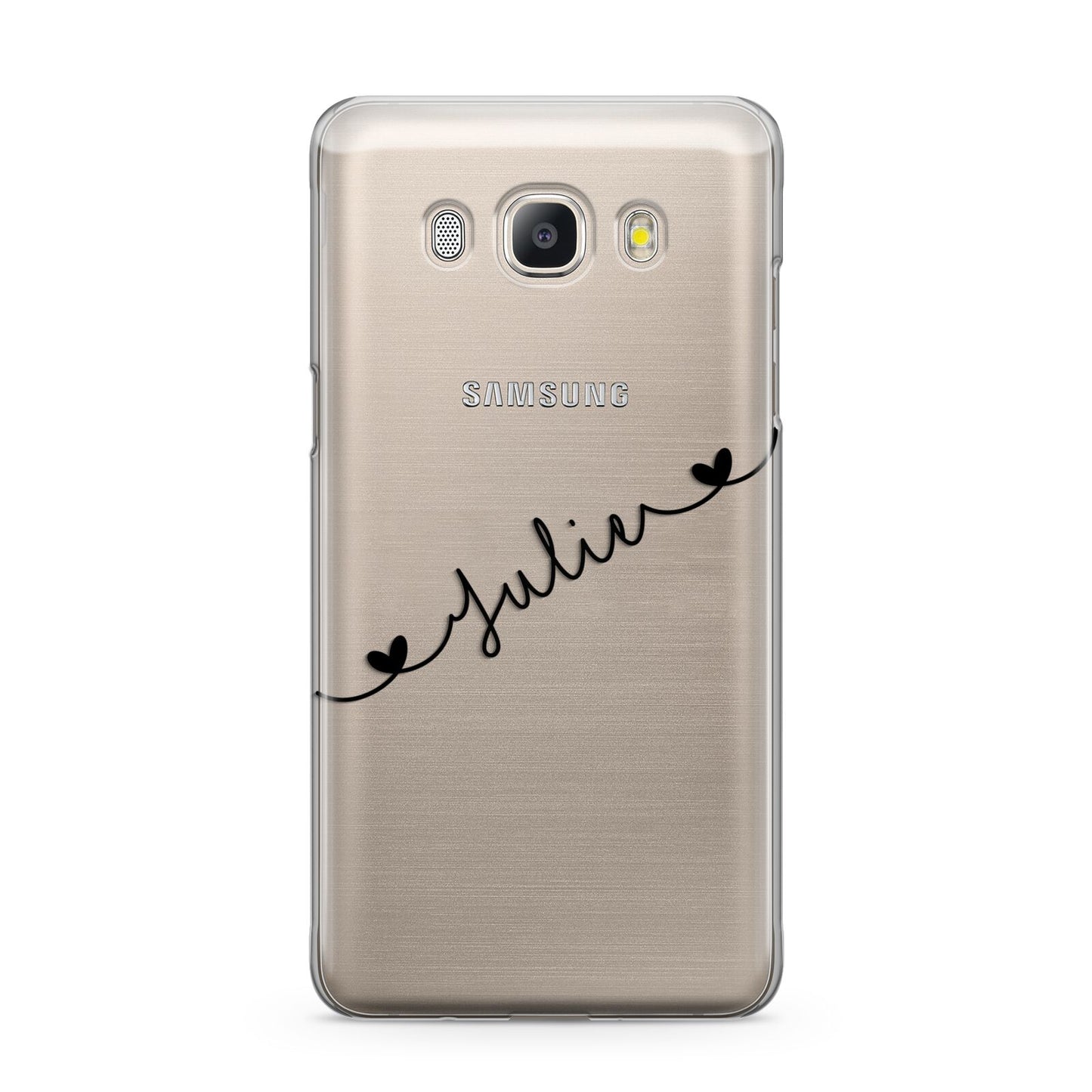 Black Sloped Handwritten Name Samsung Galaxy J5 2016 Case