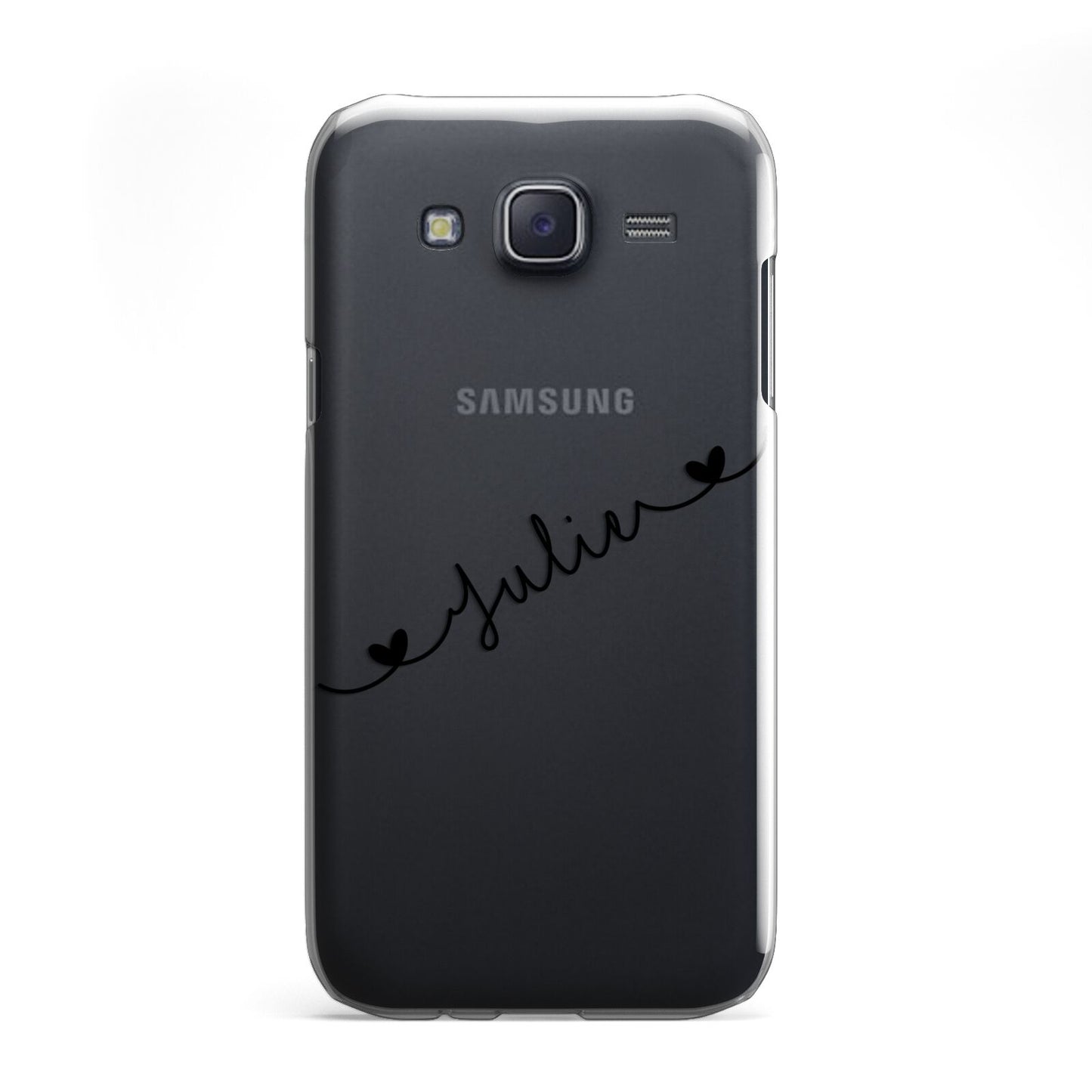 Black Sloped Handwritten Name Samsung Galaxy J5 Case