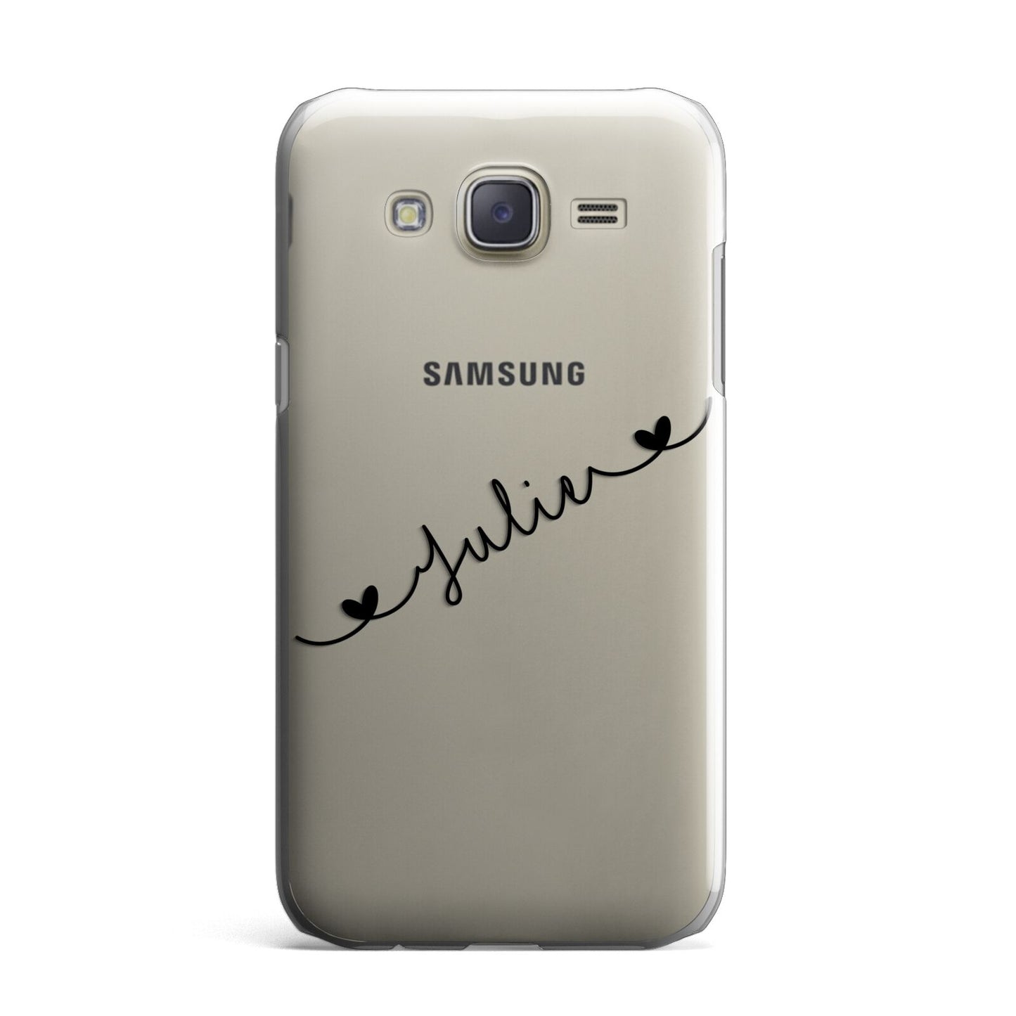 Black Sloped Handwritten Name Samsung Galaxy J7 Case