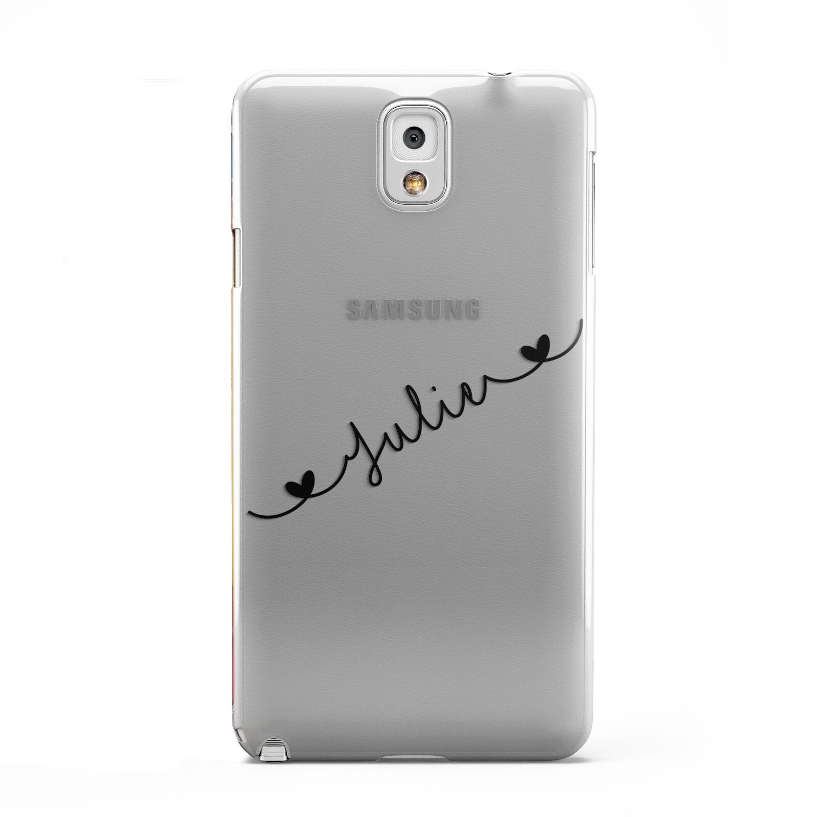 Black Sloped Handwritten Name Samsung Galaxy Note 3 Case